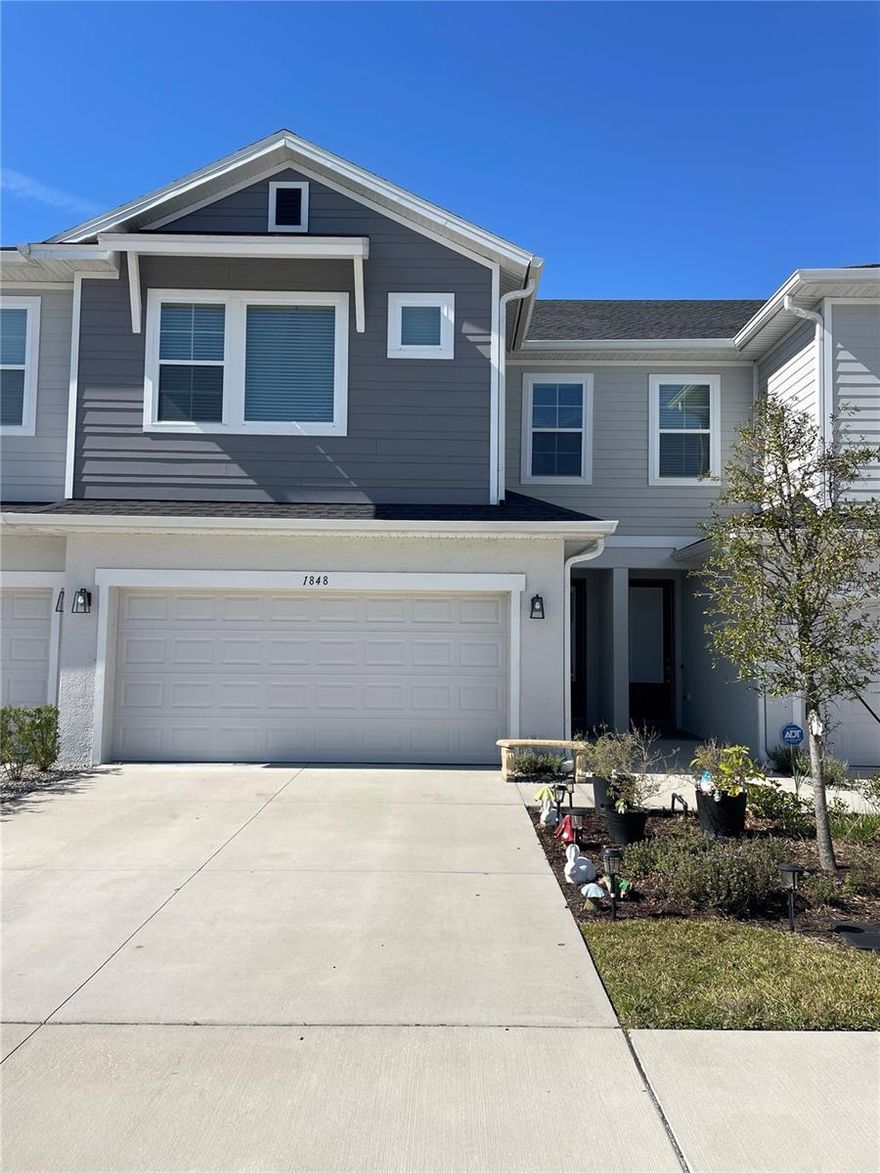 Welcome to the gated townhome community of Lake Meadow Landings, built by renowned builder David Weekley.  This Luxury 3 bedroom 2.5 bathroom townhouse has everything you could ask for and more.  As soon as you enter, you will find yourself in a sizeable foyer and greeted with high ceilings and an open floorplan overlooking the most serene lake and prairie backdrop you can imagine! Downstairs you will find large kitchen combined with dining area and living space.  In the center of it all is the kitchen island perfect for entertaining.  The Kitchen features quartz countertops, stainless steel appliances, 42 inch cabinets with plenty of storage, one could say this is a chefs dream! Off of the living room there are sliding glass doors that lead you outside to your very own private backyard.  Sit back, relax, and take in the views as you sip your morning coffee or your evening wine! Also downstairs is a half bath and garage access. Upon entering the second level, you will notice the split bedroom floorplan, centered with an open loft.  To the right, you will find 2 large bedrooms and a full bathroom with granite countertops and designer tiles.  On the opposite side you will find the master retreat with en suite bathroom and oversized walk in closet! The master bedroom/bathroom has breathtaking views of the large chain of lakes and vast meadows. 
If luxury, convenience, serenity, and modern living is what you are looking for, then Lake Meadow Landings is where you want to be! The gated community features a playground, walking trail, and community pool!  All conveniently located close to shopping, dining, parks, and major highways. Call now not schedule your showing, this unit will not last long!  Buyer/Buyers agent to confirm all information in listing is accurate.