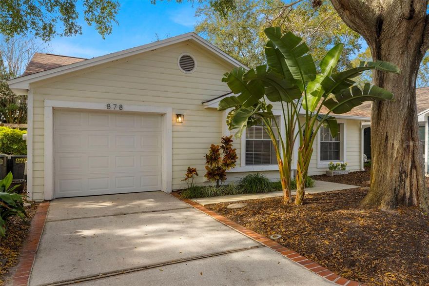 Live the Florida lifestyle! You’re less than 5 miles from Honeymoon Island Beach, where soft, sugary sand and Gulf breezes await. This  3-bedroom, 2-bath home features a desirable split floor plan. Whether you’re hosting friends or enjoying a quiet night in, the layout offers just the right balance of open space and privacy. Enjoy year-round indoor-outdoor living in your fully enclosed lanai with a new separate mini air-conditioning unit, not included in the square footage. Perfect for relaxing, entertaining, or creating a bonus living space no matter the season. Step outside to your private fully fenced backyard without the lawn maintenance. You can say goodbye to weekend chores! The HOA covers lawn maintenance, as well as, water, sewer, trash, cable, internet,  and access to the community pool and new dog run/ park—so you can spend more time enjoying sunshine and less time on upkeep. Speaking of peace of mind, big-ticket updates are already done, including a brand-new roof and gutters replaced in 2025, garage door replaced in 2023, and a water heater replaced in 2020.
Location? It doesn’t get much better. Zoned for A-rated schools. Minutes from the Pinellas trail, perfect for walking, biking, jogging, and enjoying the outdoors, connecting you to nearby parks, downtown areas, and scenic coastal communities. Golf lovers will appreciate being minutes from the Palm Harbor PGA Golf Course at Innisbrook, home to first-class fairways and tournaments.