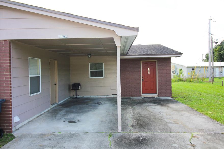 Clean and cozy 2 bedroom 1 bath half duplex. Property has all tile floors. Kitchen has been updated with oak wood cabinets. Just off the kitchen is the large laundry room with room for a second fridge. Both bedrooms have ceiling fans. Bathroom has been updated with new shower tile and vanity features granite countertops. The property is very well maintained with new A/C in 2024. Sorry NO PETS!