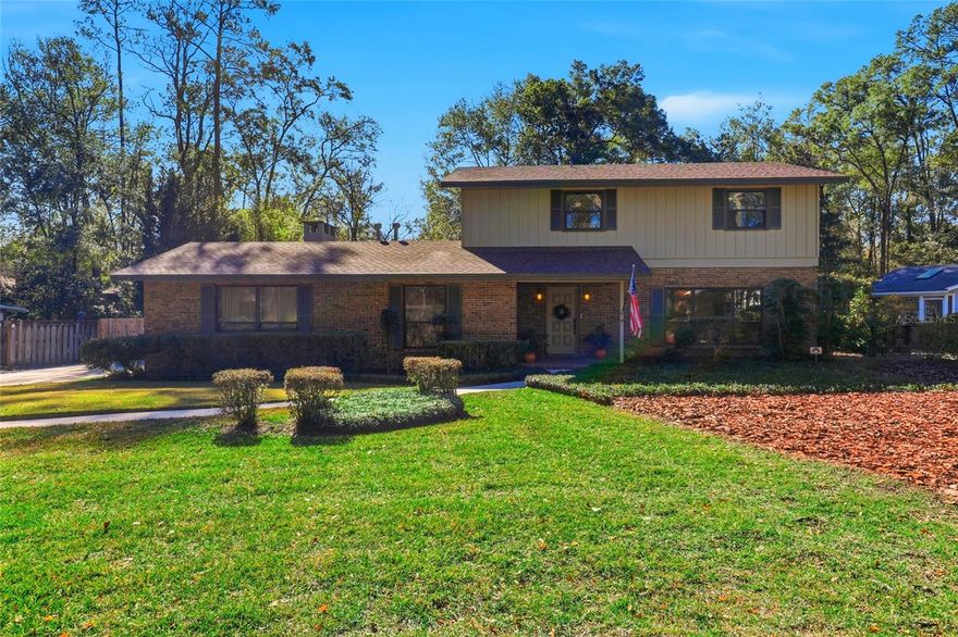 OPEN HOUSE, SATURDAY 1/24 from 12pm to 4pm. 
WELCOME to Ridgewood Park.  A quiet 2 street neighborhood with less than 30 homes where the trees canopy, schools and parks are an easy stroll and the university is just a bike ride away.  This 5-bedroom 2463 sq ft pool home has been well taken care of.  Just some of the many improvements include upgraded LG appliances, dual-color frame Pella windows and sliders throughout, wind-rated automatic garage door, low slope roof replacement and very high-quality pool equipment.  Inside this home are 2 living areas, one with a fireplace, a dining room, large breakfast area and a side entry oversized 2 car garage. Four bedrooms are upstairs and the downstairs bedroom would make the perfect office.  Two sliders lead to ideal outdoor living. Enjoy a huge tiled porch. It overlooks the 50 ft heated saltwater lap and leisure pool totally surrounded by a new paver pool deck and it’s all screened in. There’s also a very large back yard pad for plenty of boat and/or RV parking. It also has a solid wall that’s perfect for sports like squash, padel or you can use it as a movie wall and turn it into your own outdoor theatre by the firepit. Wonderful memories await you. Make your move to 3021 10th Place in Ridgewood Park and be centrally located to everything the best of Gainesville has to offer: medical facilities, schools, parks, sports fields, tennis courts, playgrounds, walking trails, shopping and great restaurants.