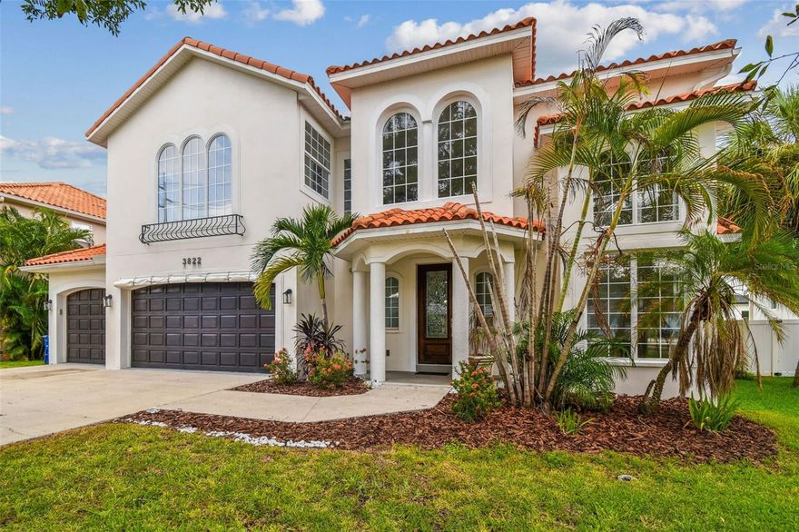 Luxury Virginia Park Pool Home - This residence blends Mediterranean-inspired architecture with modern comforts in one of South Tampa’s most sought-after locations. Featuring six bedrooms and five bathrooms, the home offers both grand entertaining spaces and private retreats, all framed by soaring ceilings, abundant natural light, and rich wood flooring throughout. A dramatic two-story living room and elegant formal dining area welcome you inside. The gourmet kitchen is outfitted with custom cabinetry, stainless steel appliances, a center island, breakfast bar, and walk-in pantry. The adjoining breakfast area is wrapped in glass, filling the space with natural light and offering serene views of the pool. A spacious family room opens directly to the lanai, creating seamless indoor–outdoor living. The first floor also includes a guest suite with en-suite bath and direct pool access. Upstairs, a private office with walk-in closet provides a quiet work-from-home option. The owner’s suite is a luxurious retreat with dual walk-in closets and a spa-inspired bathroom featuring dual vanities, a freestanding soaking tub, and a separate seamless-glass shower. Three additional bedrooms and two full baths complete the second floor. The outdoor living area rivals a private resort—anchored by a contemporary saltwater pool, custom lounging deck, and expansive screened lanai ideal for dining, entertaining, or simply relaxing in the Florida sun. The privacy-fenced 75x125 lot also includes a three-car garage for convenience and storage. Zoned for A-rated Roosevelt, Coleman, and Plant schools, the home is perfectly situated near MacDill Air Force Base, Tampa International Airport, world famous International Mall, and Tampa’s finest dining and entertainment. Call for your private showing today.