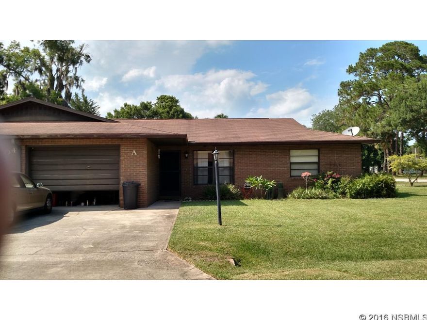 Very cute well maintained half duplex 2/2 home with open LR-DR-Kitchen floor plan. Sliders open to patio. Huge closet between kitchen and oversized garage could easily be laundry room. Laundry now is in garage on adjoining wall. Updates include water heater 2014, AC 2011. Super location close to shopping and the beach. Association rules attached. ;Water: City