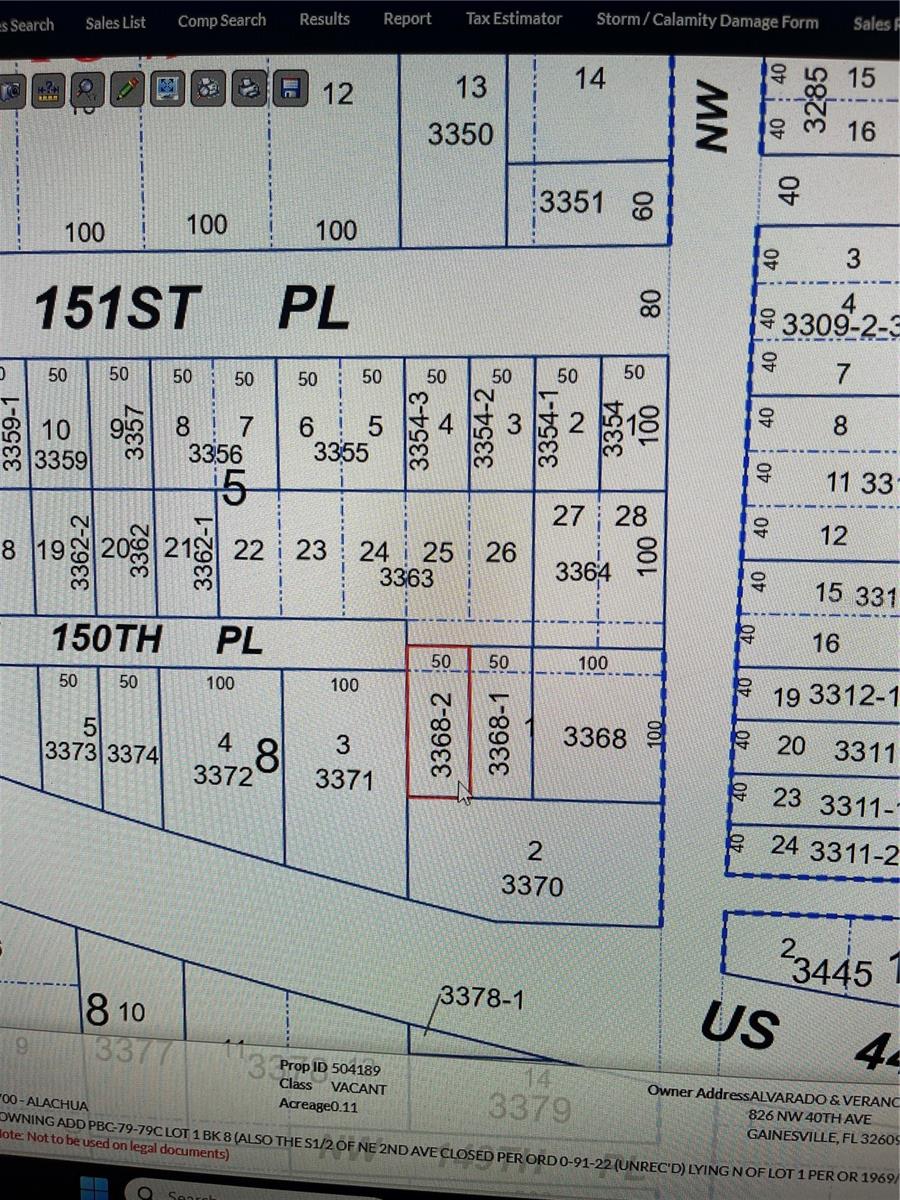 DOWNING-ALACHUA - Land