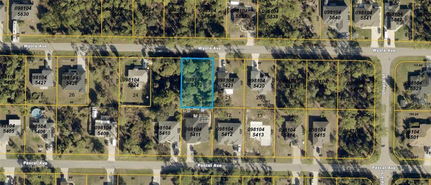 Discover the perfect opportunity to own a piece of North Port, FL, in the heart of a rapidly expanding area. Great vacant lot just 15 minutes away from famous Warm Mineral Spring Lake, a local gem and Just 20 minutes from the Wallen Park downtown area and the highly anticipated new Costco store. Great opportunity to buy and build in the heart of fast growing area of North Port, FL. This property is perfectly situated near shopping centers, a variety of dining options, beautiful parks, stunning beaches, and world-class golf courses. Easy access to U.S 41 and Interstate 75 for smooth commuting and travel. Enjoy the freedom of no HOA, Deed Restrictions, or CDD fees, making it an ideal canvas for your dreams. Don't let this incredible property pass you by. Seize the moment to invest in this exceptional opportunity. Your dream home or investment project awaits!