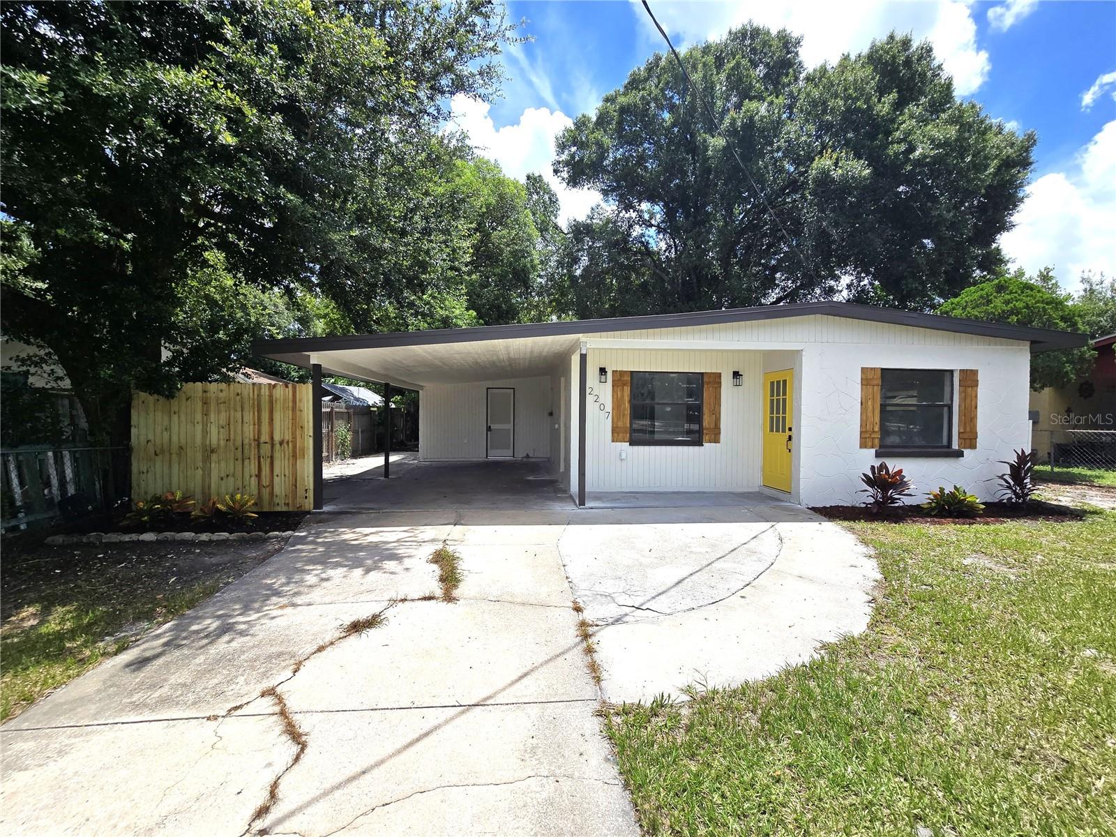 Welcome to this fully remodeled gem in the heart of Lakeland! Best of all? No HOA. No CDD. Better than New. MORE PICS SOON
This solid block home has been completely transformed with high-end finishes and is truly move-in ready. Featuring brand new waterproof laminate flooring throughout, a brand-new roof, and a newly installed central AC and heating system with all-new ductwork—say goodbye to window units!
The gorgeous kitchen offers designer cabinetry, elegant countertops, and stainless steel appliances. Both bathrooms have been fully updated with a modern touch, combining comfort and style.
Sitting on a nearly 1/4-acre lot, fully cleared and boasting a brand-new landscaped yard, this home is perfect for outdoor living. Plus, enjoy the convenience of a covered carport.
This home truly checks all the boxes—style, space, and peace of mind. Schedule your private tour today!