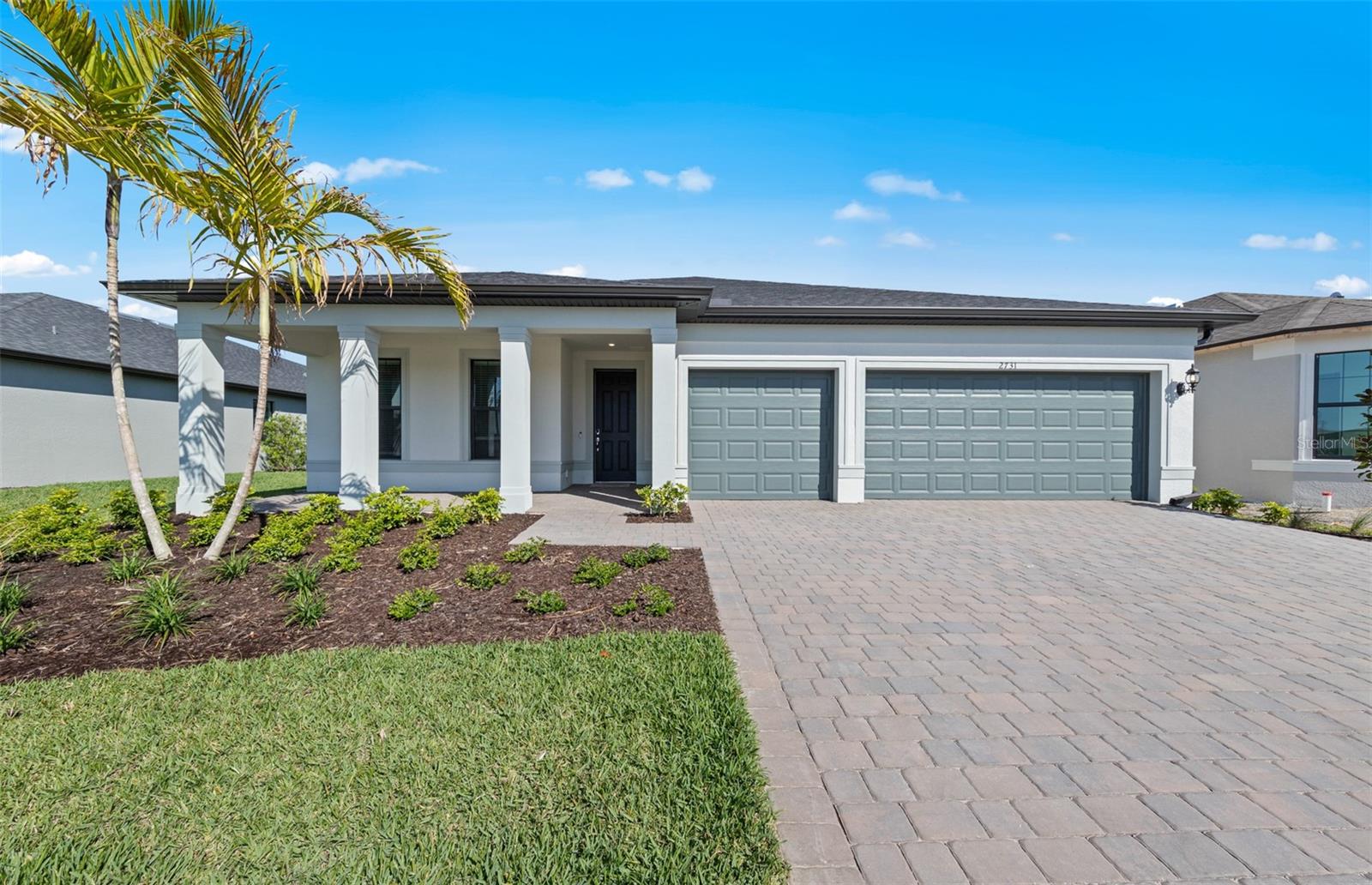 New construction home in the Strand at Cedar Grove, AVAILABLE NOW! The single-story Bloomfield design features 4 bedrooms, 3 baths, a versatile dining room and flex room, covered lanai, laundry room and 3 car garage. Additional upgrades to this home include: enclosed flex room, covered lanai extension with pocket sliding glass door, 42" upper cabinets, crown molding in kitchen, soft close drawers, stainless steel appliances, & more! The Strand at Cedar Grove, located in North Port, offers new homes with a unique selection of homes designed to fit your lifestyle and budget. Families looking for exceptional schools, open concept living, and community amenities like a neighborhood pool, pool cabana, and tot lot play area will find The Strand is the perfect place to call home.