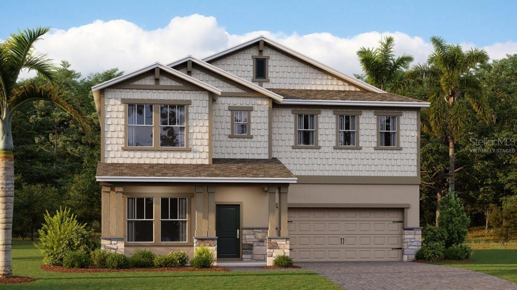 Under Construction. The Allison showcases a gracious design. The first floor features an open layout among a large kitchen, dining room and family room. There is a versatile flex space, perfecto for an office or study. Enjoy the rear lanai for outdoor enjoyment! Ideally situated upstairs to provide maximum privacy are all four bedrooms, including the lavish owner’s suite with an en-suite bathroom and an expansive walk-in closet fit for any fashion enthusiast. Completing the home is an ample two-car garage. Every home comes with Lennar’s Everything’s Included® promise, which includes new appliances as well as quartz countertops, blinds, and more in the price of your home. There are also home automation features such as keyless door locks and video doorbells in the Connected Home by Lennar®. Residents enjoy a relaxing resort style swimming pool, Clubhouse and playground. Enjoy DeBary and nearby nature reserves and parks like Gemini Springs Park for hours of outdoor recreation. With the nearby Sunrail Station, even more is at your fingertips. DeBary is the gateway to southwestern Volusia County, with direct access to I-4 and U.S. Highway 17/92 and serves as a corridor between Orlando, Sanford, and Daytona Beach. It’s what you have been waiting for book at appointment to visit the much anticipated “Rivington”!