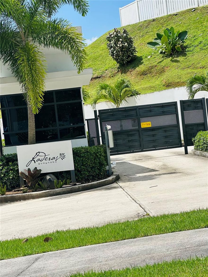 PH apartment with great view from the balcony and a super nice breeze. This apartment offers 3 bedrooms and two bathrooms with open space concept for kitchen and living area.  Laderas de Guaynabo is a recent development with great amenities and security, pool, gym and activity center.  The apartment has stove with oven, refrigerator, one ceiling fan, water heater and two wall pack air condition units.  Two parking spaces and visitors parking.