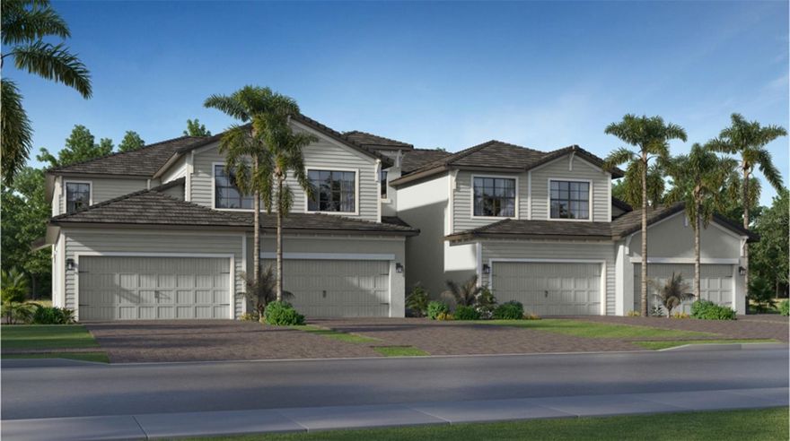 Under Construction. Own a slice of paradise at this golf and resort-style community, complete with a topnotch array of luxury amenities in award winning community of Lakewood Ranch, FL. Experience the thrill of two Gordon Lewis-designed golf courses, included with a bundled golf membership. Savor a delectable meal at the club’s restaurant, enjoy your favorite drink at the bar or unwind by the pool under the warm Florida sun. Whether you're hitting the links or relaxing with friends, life is undeniably great at Calusa Country Club. The community has something to offer residents in all walks of life, with access to the best of nearby shopping, dining and more at Lakewood Ranch’s Main Street and three town centers. Enjoy everything this coveted location has to offer. This spacious home includes a lower-level garage while the main floor upstairs features an open design among the kitchen, dining and living room that leads to a spacious lanai. The owner’s suite features personal lanai access and two walk-in closets, while two secondary bedrooms are situated at the front of the home. Prices and features may vary and are subject to change. Photos are for illustrative purposes only. Estimated delivery date is Nov/Dec 2025.