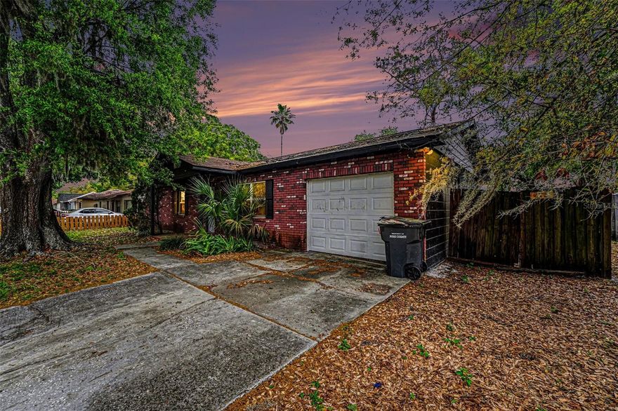 Welcome to this charming 3-bedroom, 2-bath single-family home located at 611 Limber Lane in Lakeland. Offering 1,144 square feet of living space, this classic ranch-style residence features a timeless red brick exterior and sits on a spacious 0.18-acre lot, providing both comfort and opportunity. Inside, you’ll find a functional layout with great potential—perfect for first-time buyers, investors, or anyone looking to customize a home to their taste. The living spaces flow easily, creating a welcoming environment for everyday living and entertaining. Situated in North Lakeland within The Pines community, this home is part of a quiet, established neighborhood known for its affordability and accessibility. Lakeland is a growing Central Florida city positioned between Tampa and Orlando, making it ideal for commuters or those seeking a balance between suburban living and big-city access. The area is known for its numerous lakes, parks, and outdoor recreation opportunities, as well as a revitalized downtown featuring dining, shopping, and local events.