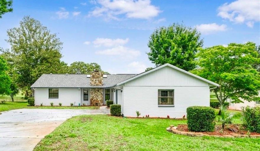 One or more photo(s) has been virtually staged. Welcome to Your Dream Home! This charming 3-bed, 3-bath, ranch-style open concept, split design home is located adjacent to the Inverness Golf and Country Club in the heart of Inverness, Florida, offering a magnificent view and perfect blend of comfort and convenience. The spacious living room boasts, a cozy fireplace, just right for relaxing or entertaining guests. The updated kitchen features quarts countertops, stainless steel appliances, custom cabinetry, making it a chef’s delight. Enjoy meals in the bright, airy dining room or at the cozy breakfast bar. The master suite offers a serene retreat with a walk-in closet, en-suite bathroom with double sinks and a walk-in shower. The two additional bedrooms are generously sized with ample closet space, making this home easily accommodate families or guests. The garage has multiple closets and ample storage space. This property is just a golf cart ride to the 18 hole Inverness Golf and Country Club's, swimming pool and tennis courts. Located near local schools, parks, shopping centers, Bike Trails, Boat ramps and medical facilities you’ll love the convenience of this wonderful neighborhood and exceptional friends Don’t miss out on this stunning home! Schedule a showing today.