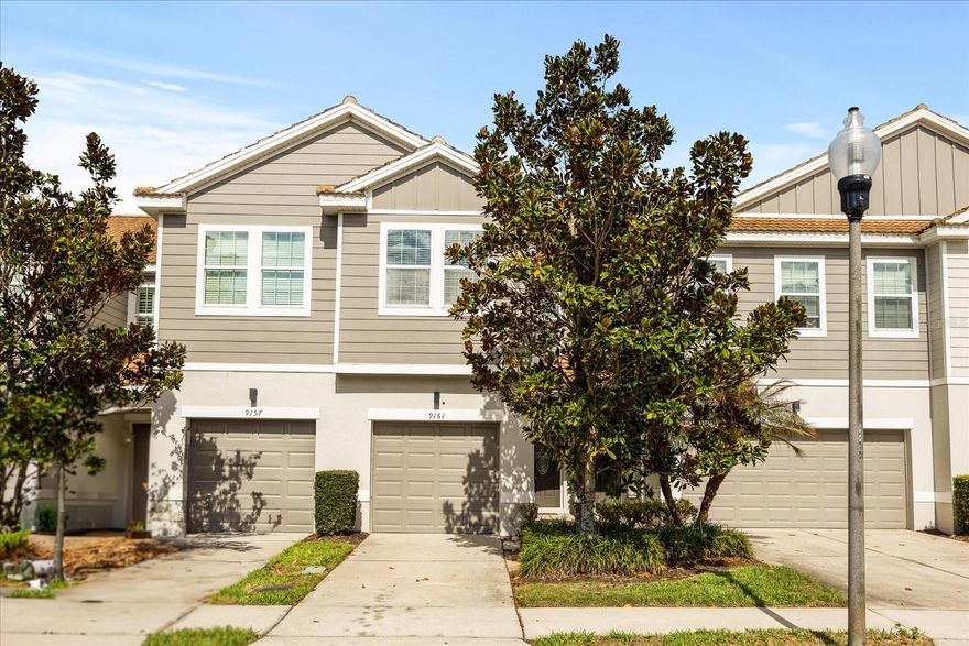 **This house comes with a REDUCED RATE through the seller's preferred lender. This is a lender-paid rate buydown that reduces the buyer's interest rate and monthly payment.**

Welcome to 9161 Shepton Street, a beautifully maintained two-story townhome in the desirable Somerset Chase community of East Orlando. Built in 2013, this move-in ready home offers approximately 1,281 square feet of thoughtfully designed living space with 3 bedrooms, 2.5 bathrooms, and a one-car garage.

Step inside to a bright open-concept floor plan filled with natural light, creating an inviting space for both everyday living and entertaining. The spacious kitchen features modern cabinetry, sleek countertops, and stainless steel appliances, and flows seamlessly into the main living and dining areas.

Upstairs, the primary suite provides a relaxing retreat with a large walk-in closet and a private en suite bathroom. Two additional bedrooms offer flexible space for family, guests, or a home office.

Enjoy Florida living in your low-maintenance private urban oasis—an oversized, fully fenced, pavered patio perfect for outdoor dining, relaxing evenings, or entertaining guests. Ample guest parking is available just steps from the front door, adding everyday convenience for both homeowners and visitors. Additional highlights include laminate flooring, an interior laundry room, a one-car garage with driveway parking, and an HVAC system replaced within the last five years. The home is also freshly painted and truly turnkey.

Somerset Chase residents enjoy a low-maintenance lifestyle and a prime location steps from Valencia College and within 15 minutes of UCF and Full Sail University. The community also offers quick access to major highways including SR 417 and SR 408, making commuting throughout Orlando easy. Shopping, dining, and entertainment at Waterford Lakes Town Center are just minutes away.

Whether you’re looking for a primary residence or a strong investment opportunity, this well-located East Orlando townhome offers comfort, convenience, and exceptional accessibility.