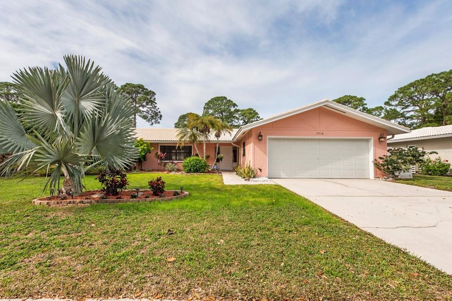 One or more photo(s) has been virtually staged. Welcome to your dream home just a stone's throw away from SIESTA KEY at 7516 Mariana Drive! This gem in Gulf Gate Woods boasts a newly resurfaced gunite pool, perfect for those sunny Florida days. With 3 bedrooms and 2 baths spread across 1896 sq ft, this home is the definition of modern luxury.

Step into the newly renovated kitchen with quartz countertops, porcelain tile floors, and soft-close cabinets - a chef's paradise! The ceramic-tiled bathrooms feature quartz vanity tops and fresh paint throughout adds a touch of elegance.

The master bedroom ensuite offers privacy with spare bedrooms on the opposite end. Enjoy cozy nights in the bonus TV room or entertain guests in the large patio within the screened enclosure overlooking the lush fenced backyard.

Glass sliding doors seamlessly connect indoor and outdoor spaces while the laundry room and ample storage space make organization a breeze. The 2-car deep garage provides convenience, alongside a utility/pool supply room where all plumbing has been updated for peace of mind.

With hurricane window panels and a roof sealed with a 5-year transferable warranty, you can enjoy coastal living worry-free. Don't miss out on owning this exquisite property with its prime location and abundance of amenities. Experience luxury living at its finest - schedule your private tour today!