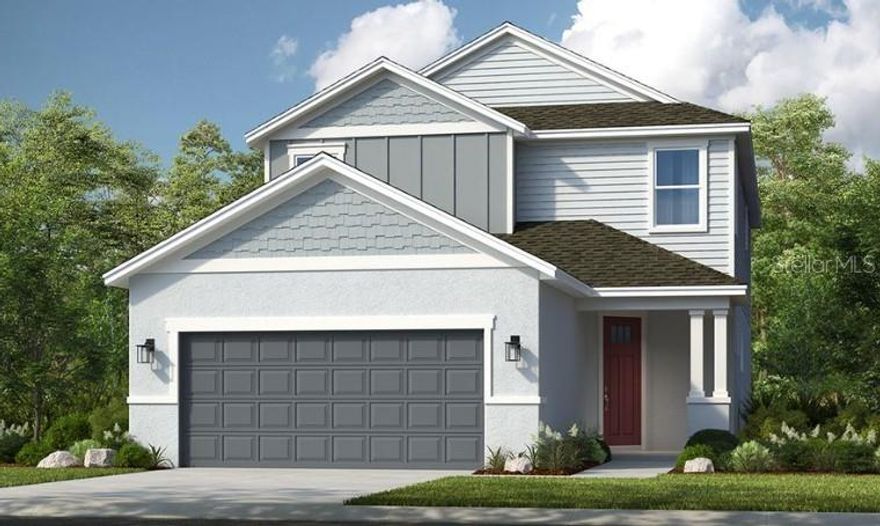 Under Construction. What's Special: Game Room | No Rear Neighbors | Pond View | Close to Amenities. New Construction - September Completion! Built by America's Most Trusted Home Builder.  Welcome to the Anastasia at 10856 Eclipse Street in Cassia at Skye Ranch! This new home offers a thoughtfully designed layout made for relaxed Florida living. From the front porch, the angled foyer provides convenient access to the laundry room and a powder room on one side, with the two-car garage entry on the other. Straight ahead, the gourmet kitchen features quartz countertops, an apron front sink, pendant lighting, and a spacious pantry while overlooking the dining area and great room for easy everyday flow. Pocket sliding doors open to a covered lanai, extending your living space outdoors. Just off the dining area, a study with French doors creates a quiet place to work or unwind, while the main level primary suite enjoys backyard views along with an en-suite bath and walk-in closet. Upstairs, two secondary bedrooms share a full bathroom, another secondary bedroom features its own en-suite bath, and a spacious game room and loft provide flexible space for gathering, relaxing, or play. Skye Ranch sits in a prime Sarasota location at Clark and Lorraine Roads, offering a vibrant setting with access to the Skye Ranch K-8 school. The community preserves natural beauty with grand oaks, palms, wetlands, lakes, and native wildlife. Miles of trails connect you to nature, parks, and exceptional on-site amenities. Additional Highlights Include: Gourmet kitchen, pocket sliding door at great room, game room, shower in place of tub at bath 2, single pocket door at primary bed to bath, and 8' interior doors. Photos are for representative purposes only. MLS#A4690232