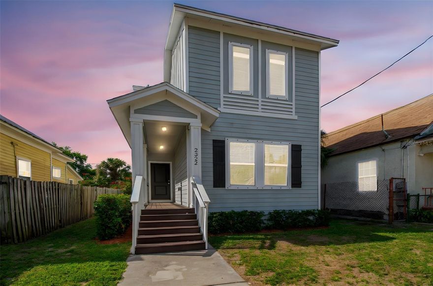 Beautiful newer home in historic West Tampa.  This 3 Bed/2.5 Bath two Story home is 10 years old and located close to Downtown Tampa, Midtown, University of Tampa, Dale Mabry, Armature Works,  Tampa International Airport, Tampa General Hospital, The Riverwalk, and the Westshore Business District.  The first floor has the Primary Bedroom with Bath, Kitchen, Living Room, and Half Bath and has Laminate Flooring.  Second Floor has 2 more Bedrooms, 1 Bath, and the Laundry Closet.  Backyard is fully fenced and there is an alley behind the house enabling one to park in the gated backyard.  Kitchen comes complete with Granite Countertops, Stainless Steel Appliances, an Island, and Solid Wood cabinetry.  There is no HOA, no CDD, no assessments to worry about, and No Rental Restrictions, so short term rentals are allowed.  Call today to set up a showing.  This house is also available for lease.