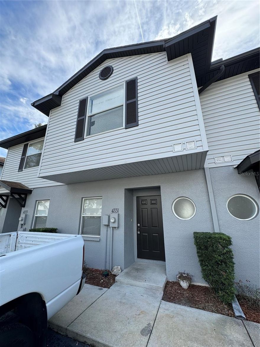 Lovely two story Townhome located in the heart of Tampa. Unit offers vaulted ceilings, breakfast bar , laundry room (Washer and Dryer NOT included),a half bathroom downstairs and back door patio. Both bedrooms are upstairs and both have their own bathroom. Unit is close to community pool and Mailbox. No pets allowed.