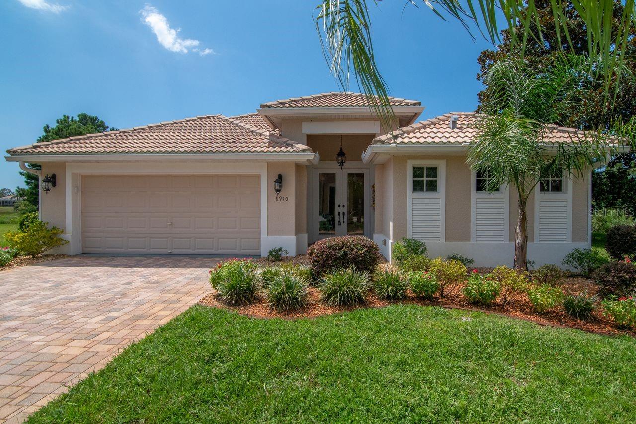 STUNNING CUSTOM ADDISON CABANA HOME in Glen Lakes. Located on a QUIET CUL-DE-SAC and backing up to a nature preserve, this BEAUTIFULLY MAINTAINED 3-bedroom, 3-bathroom home offers privacy, with the unique cabana style with a PRIVATE CENTRAL SCREENED IN COURTYARD, with each bedroom featuring direct access to the outdoor patio. OPEN CONCEPT LIVING AREA featuring LARGE GLASS DOORS leading to the NEWLY ADDED 338 SQUARE FOOT FLORIDA ROOM WITH DECORATIVE FLOORING, CUSTOM CORDLESS BLINDS 2020. Kitchen offers NEW STAINLESS-STEEL APPLIANCES, BREAKFAST BAR, WALK-IN PANTRY, PULL-OUT STAINLESS-STEEL SHELVING in cabinets, AND DIRECT ACCESS TO COURTYARD. OWNER Suite includes TWO WALK-IN CLOSETS, UPDATED en-suite bath with TUB, STAND UP SHOWER, DUAL GRANITE VANITYES, both ACCESSABLE to the FLORIDA ROOM AND COURTYARD. The SECOND BEDROOM has its own PRIVATE ENTRANCE from the COURTYARD WITH FULL EN-SUITE BATHRROM, GRANITE counters and STAND-UP TILE SHOWER. The THIRD bedroom is located on the opposite side of the home for ADDED PRIVACY, with a FULL BATHROOM nearby. ADDITIONAL Features a 2- car GARAGE, INSIDE LAUNDRY ROOM, TILE ROOF, FRESHLY PAINTED INTERIOR, LUXURY VINYL FLOORING, SEAMLESS ALUMINUM GUTTERS INSTALLED 2020, AND BEAUTIFULLY LANDSCAPED YARD. Glen Lakes is a GATED COMMUNITY WITH 24/7 GUARD ON DUTY optional golf membership. HOA fees include PRIVATELY MAINTAINED ROADS, HIGH SPEED INTERNET, CABLE, GRASS CUTTING, IRRIGATION SYSTEM, FERTILIZATION, ESCROW FOR EXTERIOR PAINTING AND ROOF CLEANING. Mandatory social membership gives access to Clubhouse, Restaurant, fitness, and a vast array of social clubs.