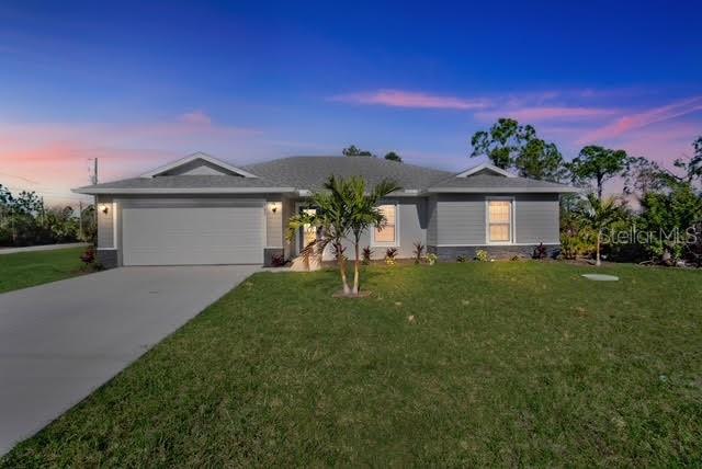 Step into modern Florida living with this stunning 2023-built Synergy Home in beautiful Port Charlotte! Offering 4 spacious bedrooms and 2 bathrooms, this quality-built home boasts stylish dark cabinetry, durable luxury vinyl plank flooring throughout, and elegant 5-inch baseboards for a refined touch. The open-concept kitchen is a chef’s delight with stainless steel appliances and sleek finishes, perfect for entertaining.
But the real showstopper? Your own 18x40 ft aluminum pool, thoughtfully dug down for a unique resort feel—ideal for cooling off on sunny Florida days or hosting unforgettable gatherings. With its thoughtful upgrades, timeless design, and prime location, this home is beautifully priced to sell. Don’t miss your chance to own a move-in ready, contemporary oasis in a sought-after community!