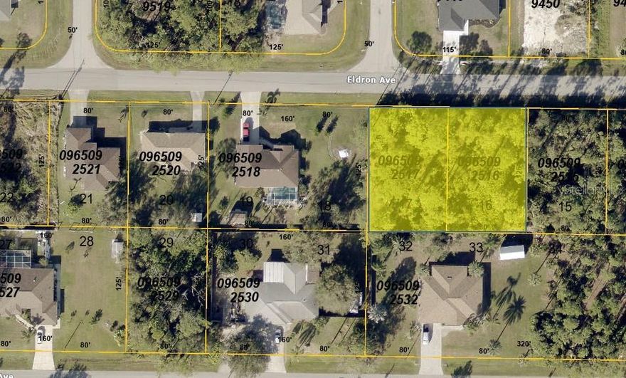 Ready to build your dream home? We're got a real SWEET spot for you! Located nearby (but not *too* near) Interstate 75, this 2-lot parcel on Eldron Avenue will put your home base conveniently close to all the action that southwest Florida has to offer. Dining and local shopping at the intersection of Price Blvd and Sumter Blvd is minutes away. Hop on the interstate and find yourself at local world-famous beaches in 30 minutes. Parcel requires a well and septic system. Uncleared. Sold as-is.
