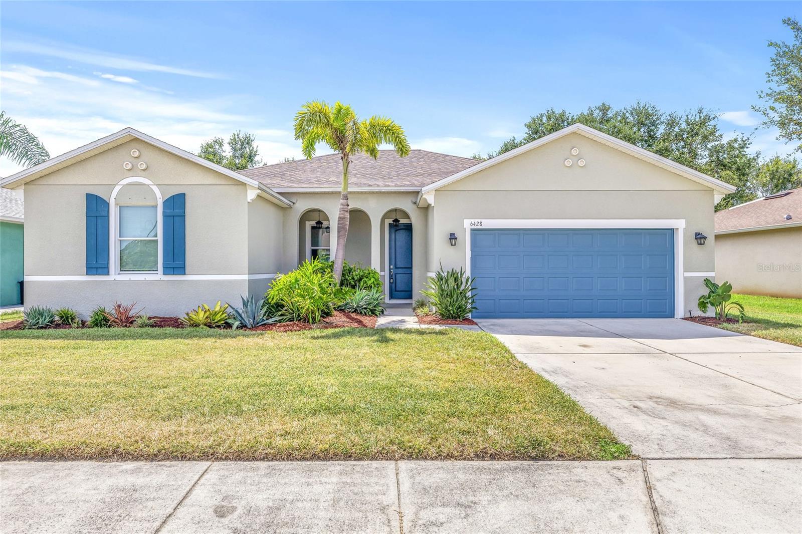 Welcome to this beautiful 3-bedroom, 2-bathroom home located in a non-flood zone area of Bradenton, offering the perfect blend of comfort, space, and convenience. From the moment you arrive, you’ll notice the great curb appeal and a charming front porch, ideal for relaxing with your morning coffee. Step inside to find a formal dining area that flows seamlessly into a bright and open floor plan filled with natural light. The spacious living room, well-equipped kitchen, and additional dining area create a welcoming space perfect for everyday living or entertaining. The kitchen is ideal for preparing your favorite meals, complete with plenty of counter space and storage. On one side of the home, you’ll find the laundry room leading into the 2-car garage, as well as the primary suite, featuring a walk-in closet and an en-suite bathroom with both a tub and separate shower for ultimate relaxation. The opposite side of the home offers two comfortable guest bedrooms and a full guest bathroom, providing a thoughtful split floor plan that maximizes privacy. Step out back to enjoy a covered patio and a fully fenced backyard, perfect for entertaining, playing, or just enjoying the Florida sunshine. For peace of mind, the roof was replaced in December 2024, the water heater is 2022, and the solar panel is fully paid off! Located just minutes from great restaurants, the Bradenton Riverwalk, Lake Manatee State Park, and more, this home offers the best of Bradenton living. Don’t miss out—schedule your private showing today!