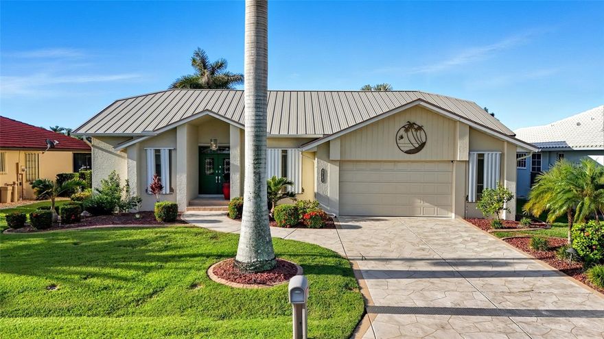 Welcome to this beautifully maintained 3-bedroom, 2-bath waterfront pool home in the desirable Punta Gorda Isles community. Designed for comfort and Florida-style living, this residence offers an open floor plan with cathedral ceilings, elegant architectural details, and over 2,100 square feet of living space. The spacious great room flows effortlessly into the dining and kitchen areas, creating the perfect setting for entertaining. The kitchen features modern appliances, ample cabinetry, and a built-in oven and cooktop, making meal preparation a pleasure.

Step outside to your private screened lanai and sparkling in-ground pool, where you can relax and enjoy tranquil canal views. Boating enthusiasts will love the direct sailboat access with no fixed bridges, allowing for easy passage to Charlotte Harbor and the Gulf of Mexico. Additional highlights include a metal roof, two-car garage, and walk-in closets offering plenty of storage.

Located in one of Southwest Florida’s premier boating and golf communities, this home is just minutes from Fishermen’s Village, downtown Punta Gorda, and a variety of restaurants, shops, and marinas. Explore the scenic Harborwalk along the Peace River, spend the afternoon at Laishley Park, or tee off at one of several nearby golf courses.

With its combination of waterfront beauty, modern comfort, and an unbeatable location, 2743 Ryan Boulevard captures the essence of Punta Gorda’s relaxed coastal lifestyle.