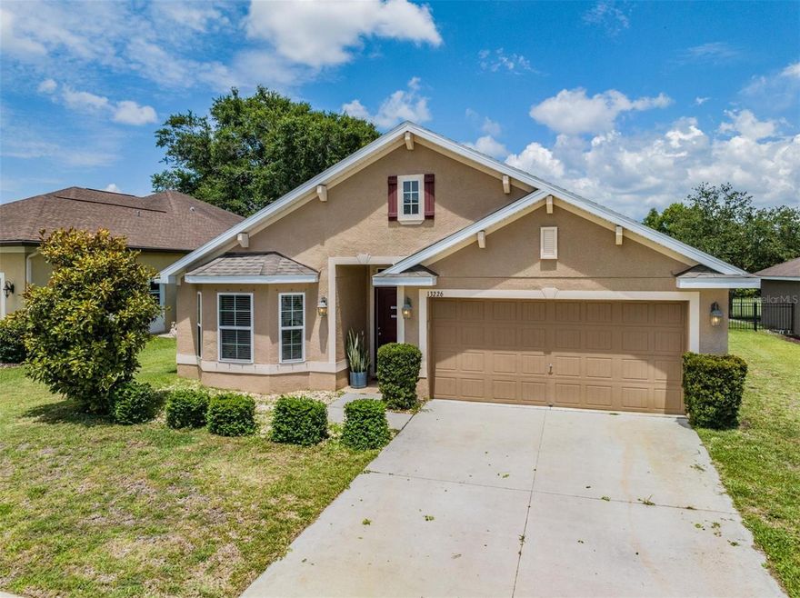 Now is your opportunity to get into the highly sought-after gated golf community of the Reserve at Meadow Oaks.  This 3 bedroom, 2 bath, 2 car garage home with a Fully Fenced Backyard is located on a gorgeous homesite with NO REAR NEIGHBORS!  Step inside to find a beautiful split bedroom floorplan with NO CARPET - Tile in all the wet areas and laminate everywhere else!  Open-Concept Kitchen features: 42" cabinetry with Crown Molding, Stainless Appliance Package, Center Island with Seating, Pantry, and adjacent dining area.  Family room with ceiling fan and door out to the covered lanai and spacious Fenced Backyard!  Owner's retreat with walk-in closet, ensuite bathroom with Dual Sinks.  Laundry room complete with Washer and Dryer!  Extras: video doorbell, hurricane shutters, in-wall pest system, ceiling fans, high ceilings.  All of this is located in a great golf community!  Community features: 18-hole golf course, tennis, basketball, pickle ball, resort-style pool, fitness center, card room, billiards room, library, restaurant, and more!  HOA fee includes cable and internet, trash, and of course all the great amenities!  Centrally located near major roadways for commuting and nearby to the best beaches!  Don't miss this opportunity to live the Florida lifestyle you've been dreaming of - schedule your private tour today!