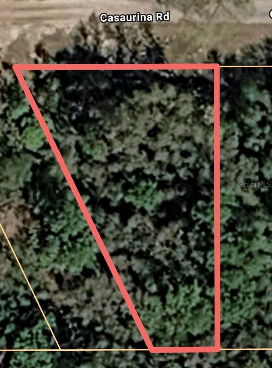 Great location. Partially cleared wooded lot in Lady Lake.