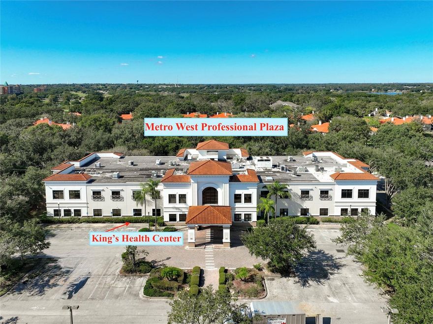 Now available for lease in the heart of Metrowest Orlando is a premier 2,191 square foot medical or professional office suite, perfectly positioned on the first floor of the Metro West Professional Plaza. This turnkey space is spectacularly built-out to suit medical practices, therapy groups, or professional services, featuring a move-in ready layout with 10 private offices/exam rooms, a spacious lobby and reception area, three restrooms, and a large kitchen with stylish tile flooring. The suite benefits from the building's excellent common areas, including a front entrance hallway, mailboxes, vending machines, and an ample parking lot. With great visibility from S. Hiawassee Rd and a high daily traffic count of 28,500, this location offers unparalleled accessibility. This expansive combined unit (115 & 116) is offered at a gross monthly rent of $6,135. The location on S. Hiawassee Rd offers exceptional convenience, with key destinations just minutes away: only 2 minutes to Kirkman Rd, 5 minutes to the 408 expressway, 6 minutes to Colonial Dr, and a mere 10 minutes to Downtown Orlando. For an added unique advantage, the world-famous major theme parks are all within a 15 to 30-minute drive.