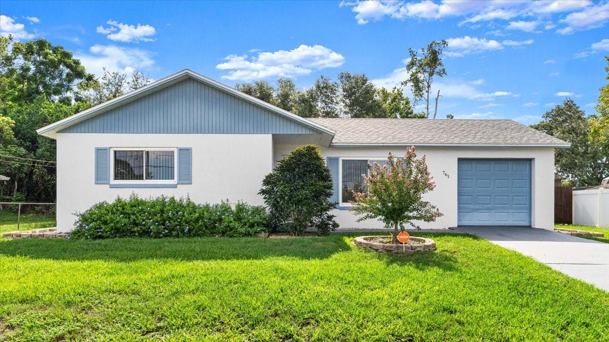 Welcome to this charming single-family home nestled in the heart of Deltona! This 2-bedroom, 1-bath home offers comfortable living with tile flooring throughout and plenty of natural light filling every room. Enjoy relaxing or entertaining in the spacious sunroom that extends your living area and brings the outdoors in. Key updates include a newer roof (2021), a 2-year-old A/C, and a 3-year-old water heater, giving you peace of mind for years to come. Outside, you'll love the large backyard featuring an above-ground pool, perfect for cooling off during Florida summers, plus a handy shed for extra storage. A 1-car garage adds convenience, and with no HOA, you'll have the freedom to make this property truly your own. Don't miss this gem — it's ready for you to move in and enjoy!