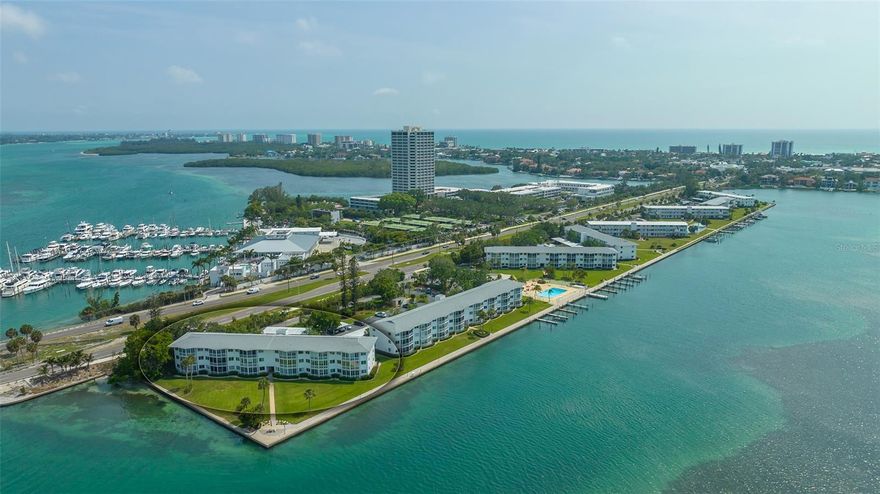 Imagine living in a prime, unique waterfront community with an amazing location—maybe the best Bayfront community in Sarasota! You’re just a short walk from downtown, St. Armands Circle, Lido Beach, and the Sarasota Yacht Club. Sarasota Harbor East is a 55+ waterfront community with all the perks of maintenance-free living. This third-floor unit gives you stunning views of Sarasota Bay and the city. It has 2 bedrooms and 2 full baths, perfect for you to make your own. Plus, you’ll have an enclosed four-season glass lanai and high-impact sliding glass doors and windows. The clubhouse has been updated and includes a fully equipped kitchen, a new metal roof, a library, full bathrooms, and a large lap pool with Bayfront views. There’s even a designated area for storing kayaks and bicycles! You’ll have one covered parking space and plenty of guest parking. The community is very neat and tidy, and the maintenance fees cover everything from docks and exterior building to cable TV, a heated community pool, building insurance, internet, exterior maintenance, ground maintenance, a manager, exterior pest control, pool maintenance, sewer, trash, and water. Deep-water boat slips are available on a first-come, first-served basis, and all costs are included in the maintenance fee. (Slips are currently available.) The boat slip can accommodate up to a 30’ powerboat or sailboat. Leasing is not allowed for one year after purchase.  Pets permitted with valid service or support animal documentation.