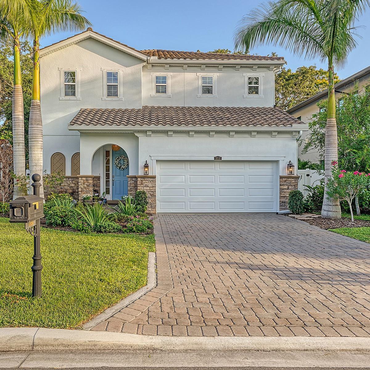 Under contract-accepting backup offers. Stunning Dream Home - West of the Trail!
LOCATION, LOCATION, LOCATION! Enjoy all that West of the Trail has to offer on a coveted Flower Street in Poinsettia Park. This meticulously crafted (one owner) spacious 4-bedroom, 4-bathroom home with private office/den and upstairs family room was built in 2017. Upon entering, a grand foyer greets you with soaring 10-foot ceilings and an exquisite oak staircase. The show-stopping chef's kitchen is fabulous in form and function, centered around a spacious marble island surrounded by rich espresso cabinets. The vast open floor plan invites you to enjoy the spacious living and dining areas which boast custom neutral plank tiling, electric fireplace, tray ceilings with sisal over silver grasscloth detail, and natural light streaming in. A private downstairs office offers beautiful French doors and is adorned with custom grasscloth wall covering, hand-scraped wood flooring, and designer lighting. Head outdoors through triple glass sliding glass doors onto a spacious lanai with a fully enclosed pool cage. Take a refreshing dip into your very own nature-inspired heated swimming pool, equipped with dual waterfalls and lighting features or unwind in your connecting spa hot tub (Self-cleaning technology, controlled with the ease of a Pentair app from your phone). A bright and open second level exhibits airy 9-foot ceilings, a spacious family room complete with wet bar, enriched with custom cabinetry, granite countertops and a wine refrigerator. The upstairs Owners’ Suite features a double door entryway, tray ceiling, beautiful grasscloth wallcovering, double walk-in closets and a Spa-like En Suite. Upstairs, there are 3 additional bedrooms, 2 additional full bathrooms, and a separate laundry room for your added convenience. Location at its finest, this home is walking distance to the shops and restaurants of Southside Village, as well as blocks away from beloved, top ranking Southside Elementary School. It is centrally located among all that Sarasota has to offer, mere minutes away to the sugary sand beaches of World-Famous Siesta Key Beach, St. Armands Circle, and a short bike ride to downtown Sarasota (2.7 miles). Book your showing today for this Stunning Dream home and West of the Trail Living Opportunity! Owner is providing a one year home warranty through American Home Shield to be paid at closing.