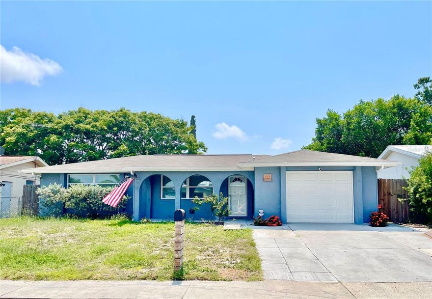 GORGEOUS, Immaculate home available after April 20, 2026. Great curb appeal, welcoming front porch  with artistic arches. Very large and open floor plan. Living room, Dining room, Dinette, Family room, two large bedrooms with barn door closet doors and custom closet systems. Beautifully remodeled kitchen with gray cabinets, stainless appliances, and stone countertops. All fixtures add ot the feel of modern, rustic, farmhouse. Guest bath with walk in shower and main bath with tub/shower. The back living area includes a large covered patio, large play gym, tastefully built in garden beds, and storage shed. The garage has been partially enclosed and converted to laundry room/;mud room and a separate work shop. No garage parking. Back yard is fully fenced for privacy. Owner will consider ONE pet up to 35lbs at their sole discretion. Restrictions apply. Renter's insurance required with pet liability (if applicable). All adults will be screened and must qualify. Washer and Dryer are provided AS IS and will not be repaired or replaced. W