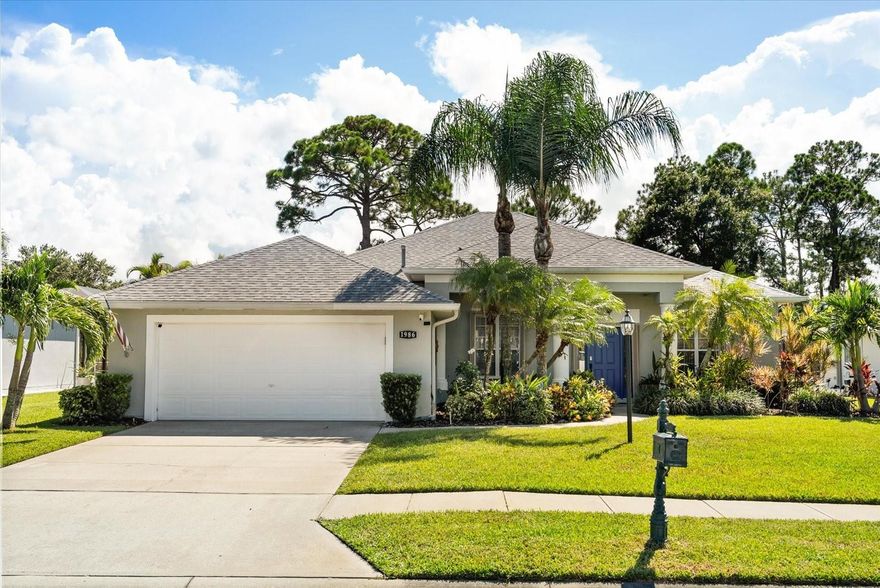 Experience the best of Florida living in this beautifully upgraded pool home, set on a tranquil 0.26-acre lot in the gated Summerfield neighborhood of Bayside Lakes. With no rear neighbors, you’ll enjoy serene views from your private backyard oasis, complete with a new saltwater pool, spa, and expansive screened lanai added in 2024. A covered patio and pool deck provide the perfect setting for morning coffee, weekend barbecues, or sunset swims.
Inside, thoughtful updates and modern finishes make every space shine. The remodeled kitchen (2020) features stylish finishes and flows into the bright living area, anchored by a built-in entertainment center with electric fireplace (2025). New ceramic tile floors (2025), fresh interior and exterior paint (2024–2025), updated lighting, fans, and electrical outlets add to the home’s move-in-ready appeal. The split floor plan includes a spacious primary suite with two walk-in closets and a spa-like bath, fully remodeled in 2025, complete with soaking tub, separate shower, and upgraded exhaust fans with speakers. Every bedroom offers custom built-in closets, providing smart storage solutions and a touch of luxury throughout the home. Three additional bedrooms, a second full bath, and an office provide flexibility for family, guests, or work-from-home needs.
Families will appreciate that this home is zoned for top-rated schools, including Westside Elementary School, Southwest Middle School, and Bayside High School, ensuring quality education just minutes from your door.
This home is as functional as it is beautiful, with a new roof (2022), solar panels (2024), accordion aluminum shutters, replaced AC unit (2023), and enhanced security with a Ring doorbell and exterior cameras. Living in Bayside Lakes means access to resort-style amenities including a clubhouse, pool, tennis courts, gym, boat and/or RV parking area, and playground. Grocery stores, dining, parks, and top-rated schools are all just a few minutes away. Located only 16 miles from Space Coast beaches and close to Patrick Space Force Base, NASA, SpaceX, and major aerospace employers, this is a rare opportunity to own a beautifully updated home in one of Palm Bay’s most desirable communities.