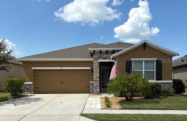 Welcome home! This beautifully maintained 3-bedroom, 2-bathroom, 2 car garage home offers a perfect blend of comfort and style. Waterside Village is a boutique (48 homes) community located in the heart of Winter Haven. Step inside to discover an open-concept floor plan filled with natural light, high ceilings, and spacious living and dining areas ideal for both relaxing and entertaining. The kitchen features solid surface countertops, stainless steel appliances, a convenient breakfast bar and walk-in pantry. Ceramic tile in the main living area and carpet in the bedrooms. The primary suite boasts a large walk-in closet, a private en suite bathroom with dual sinks and a walk-in shower. A Generous 2-car garage, fenced yard, outdoor shed for storing lawn equipment with an irrigation system that will help keep your landscaping beautiful. This home offers a large screened in lanai, a 12x18 above ground pool (liner just replaced) with a beautiful deck for entertaining or relaxing under the three sunshades. Located between Lake Roy and Lake Lulu, with city boat ramp nearby on Lake Summit – ideal for lakeside recreation. Just 2 miles from Legoland and close to shopping, dining, medical facilities and local attractions. YOU DON'T WANT TO MISS THIS ONE!