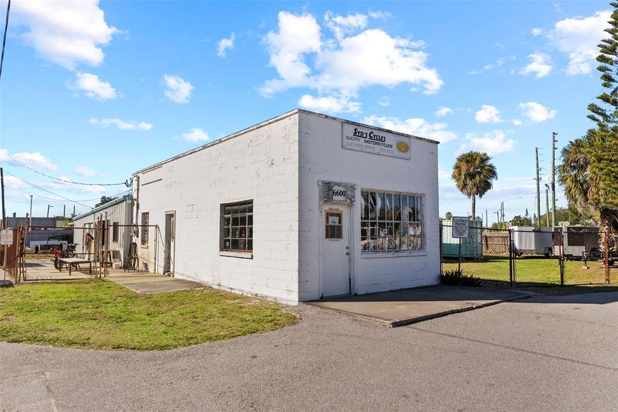 Amazing opportunity to purchase a commercial property in unincorporated Pinellas County at the corner of busy Haines Rd with great visibility - Sitting on a 17,646 sq ft lot with a 1,696 sq ft office/workshop and a fully fenced in storage yard - The Sellers business is currently operating onsite and will be relocating upon a sale - Showings will be by appointment only with 24 hours notice - Do Not Disturb the ongoing business.
