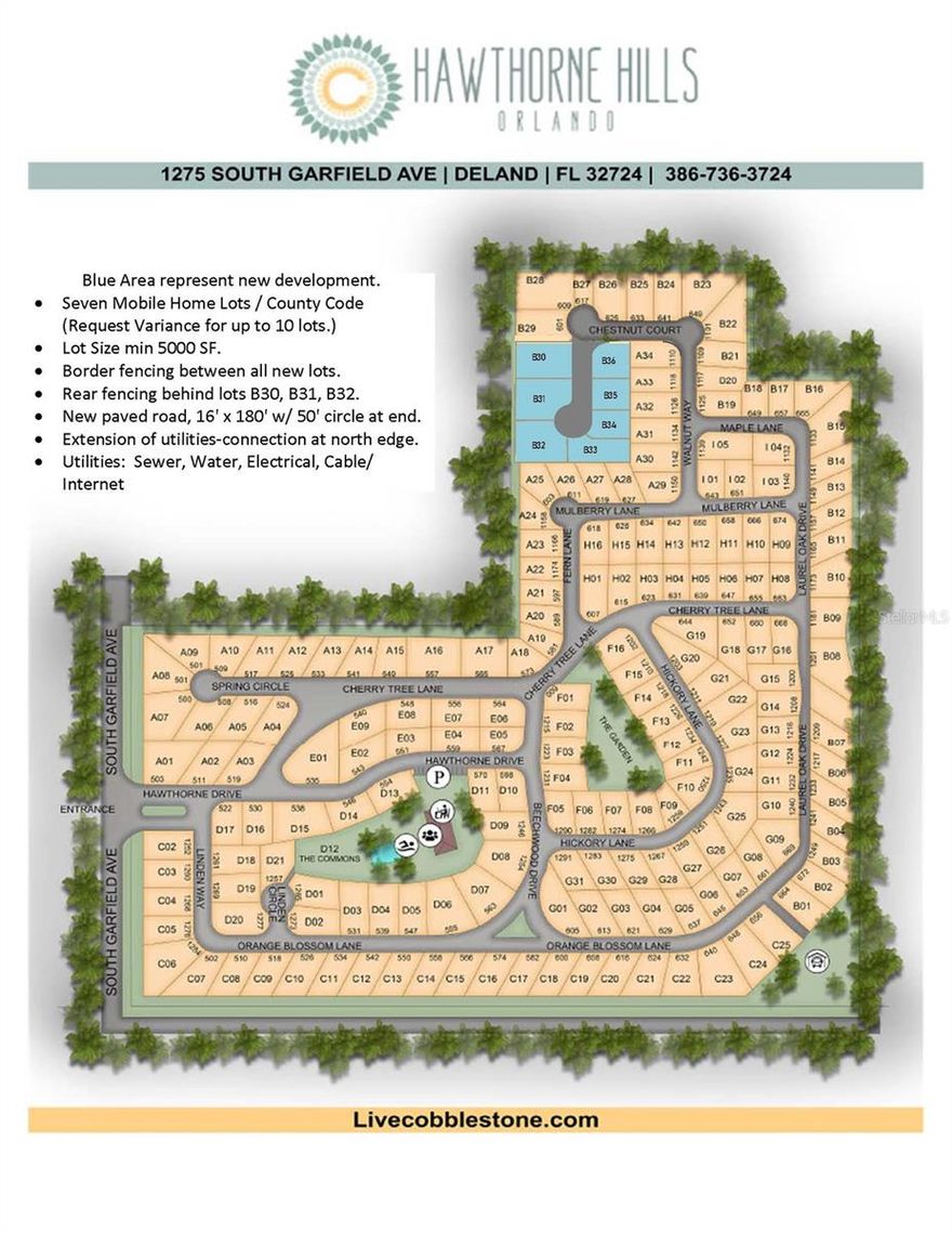 1-Acre Parcel – DeLand, FL – Many Possibilities! Beautifully wooded 1-acre parcel in charming DeLand, home to Stetson University and ranked among Florida’s top quaint cities. Build your dream home, subdivide into up to 7 lots (possible variance for 10), or explore options for manufactured homes, RV pads, or tiny homes. Adjacent to established manufactured home park with potential utility access. The flexible zoning—currently without a designated category—opens doors for storage, specialty housing, or creative mixed-use concepts. With its unbeatable location, natural beauty, and broad development potential. As always, buyers are encouraged to verify all uses and possibilities through the City of DeLand. Parcel ID: 7021-00-00-0150