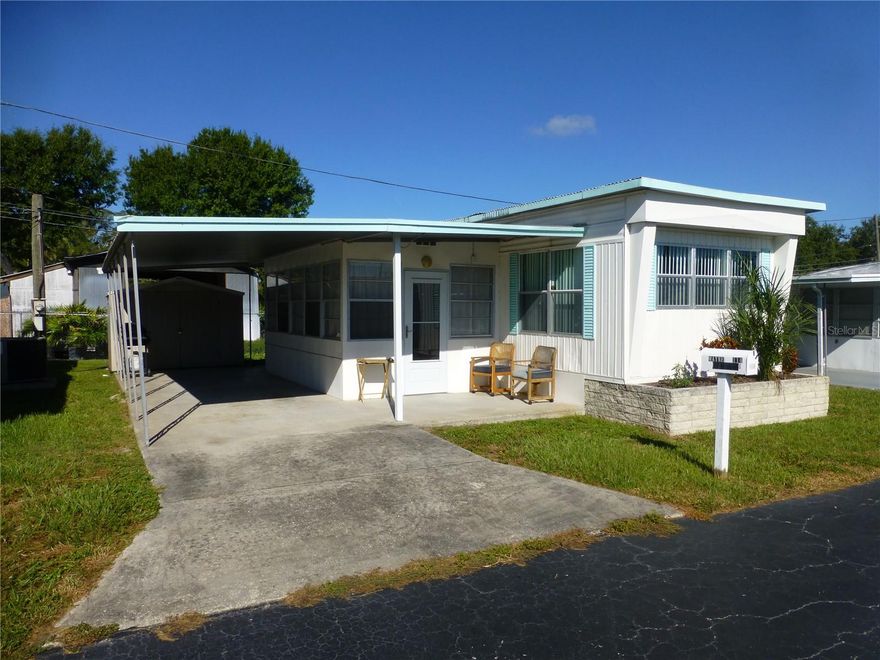 SOLD FULLY FURNISHED! HOA FEES PAID THROUGH JANUARY! Welcome to your sunny Florida retreat! This charming 1-bedroom, 1-bathroom mobile home is nestled in a friendly co-op community in the heart of St. Petersburg, where the sun shines year-round, and coastal living dreams come true. If you've been searching for an affordable slice of paradise, look no further! Hot water heater is 2 years old, and AC units in living room and bedroom are both 1 year old. 

This home comes with a large storage shed. Included in the furnishings is a grill, ready to be fired up and enjoyed under the carport or out in the green grass under the St. Pete sun. The Twin Gables community is the perfect fit for anyone looking for a slow lifestyle in Pinellas County. Enjoy everything this beautiful city has to offer for a fraction of the cost in this co-op community!