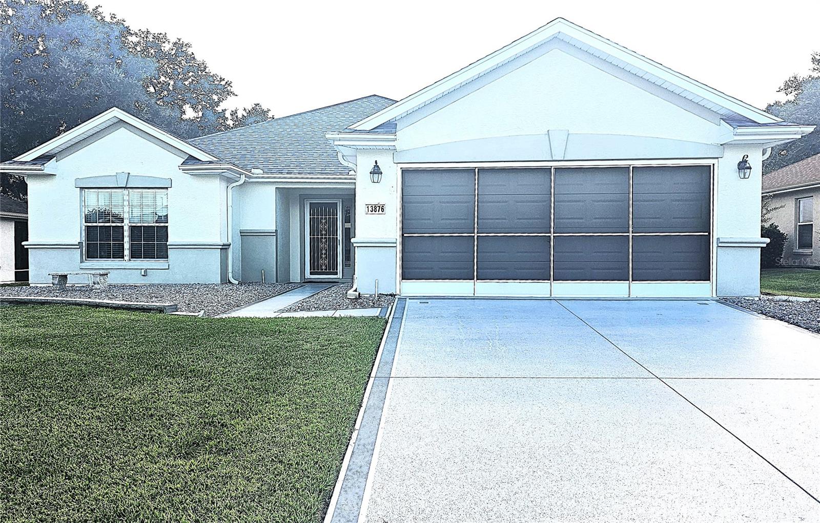 Live like you’re on vacation every day in this premier 55+ gated community. This 2 bedroom 2 Bathroom With Den/Office in Desirable Del Webb Spruce Creek Golf & Country Club. Master Bedroom has ensuite Bath & Walk in Tub. 28X10 Enclosed Lanai and a screened in Patio. This home also has a Home Generator and comes with its own Golf Cart. A/C was replaced in 2016 and Roof in 2014.
Challenge yourself on 4 unique 9-hole golf courses, tennis, pickleball, shuffleboard, billiards, computer room, indoor and outdoor swimming pools, hot tubs, dog park, and a nature trail. There are more than 70 clubs established in Spruce Creek Community. You will always have something to do, or you can Relax by the indoor or outdoor swimming pools. Endless opportunities to connect and thrive.