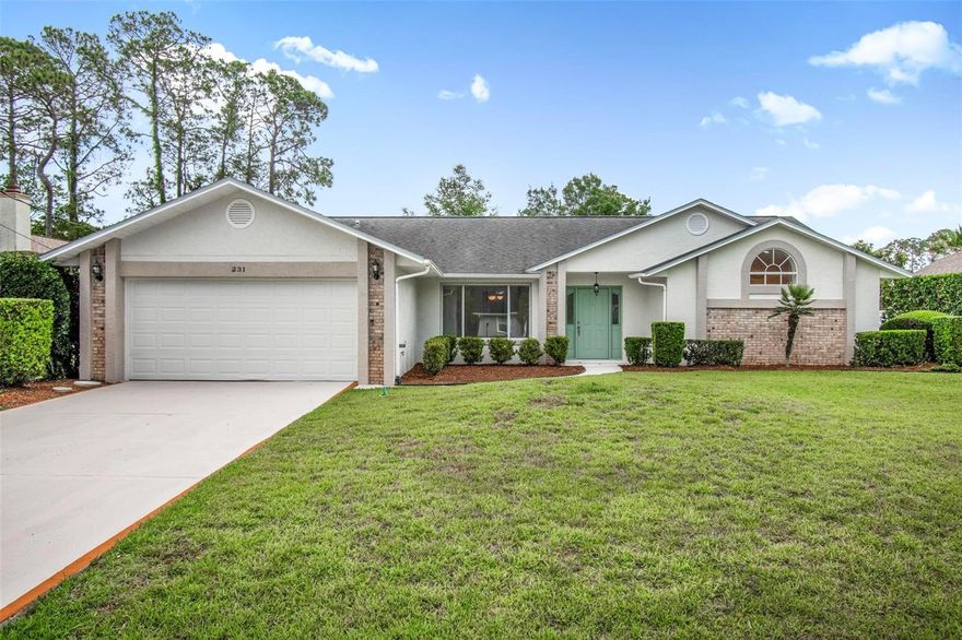 Beautifully maintained custom home located in the desirable Pine Lakes of Palm Coast. Built by a custom home builder, this property offers a unique layout, vaulted ceilings, and abundant natural light throughout. Extensive updates were completed in 2015, including roof, HVAC system, water heater, kitchen, bathrooms, flooring, interior and exterior paint, doors, garage door, and windows replaced with double-hung windows featuring a transferable lifetime warranty. The home offers a functional layout and updated interior, ideal for buyers seeking a well-maintained property without the need for immediate major improvements. Situated in an established neighborhood with character and individuality, unlike many newer construction homes. Conveniently located near golf, shopping, and everyday amenities.
All information is deemed reliable, but not guaranteed. Buyer and buyers agent/broker to verify all information.