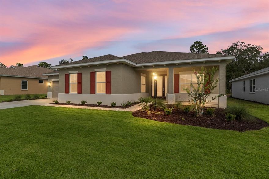 Luxury Living in the Magnolia Model – LongLeaf Ridge at On Top of the World
Step into this stunning Magnolia Model, a masterfully designed home in the prestigious LongLeaf Ridge neighborhood of Ocala’s premier 55+ community, On Top of the World. Boasting 2 bedrooms, 2.5 bathrooms, a 2-car garage, and a golf cart garage, this home offers both elegance and functionality. Bask in the beauty of an open floor plan drenched in natural light, highlighted by four dramatic floor-to-ceiling windows in the dining area and a 4-panel sliding door in the living room that opens to a screened lanai with serene, private views—with no rear neighbors. Perfect for entertaining, relaxing, or enjoying Florida’s tranquil lifestyle. The gourmet kitchen is a chef’s dream, featuring stainless steel appliances, quartz countertops, under-cabinet lighting, and a walk-in pantry, seamlessly flowing into the dining and living areas. A flex room with French doors adds versatile space for an office, study, or creative retreat. From its sunlit interiors and luxurious finishes to its private outdoor living spaces, this Magnolia Model embodies comfort, style, and the best of Florida living. Call for your private showing today!