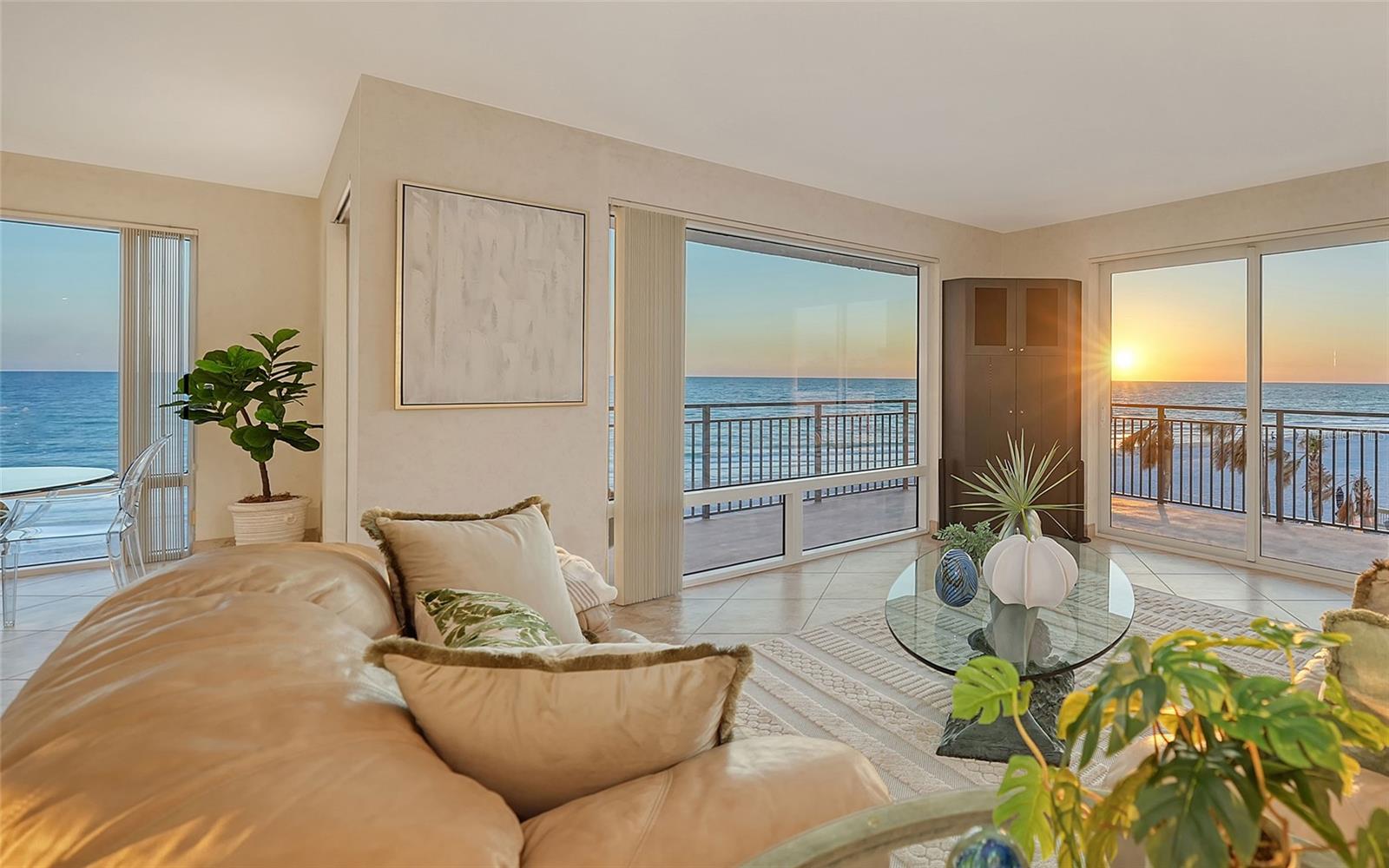 On the third floor of an exclusive beachfront condominium, this oceanfront residence on Longboat Key offers sweeping, unobstructed vistas of the Gulf of Mexico from every room. With sunlight beaming through walls of glass and the sound of gentle waves in the background, indulge in the pleasures of a coastal lifestyle. Ideally mid-island, this condominium is near Bay Isles Shoppes and within a 10-minute drive to vibrant St. Armands Circle and downtown Sarasota, placing world-class shopping, dining and entertainment within easy reach. This 1,460-square-foot residence captures the essence of beachfront serenity with a wraparound balcony designed for soaking in the spectacular views. The two-bedroom layout includes a great room, dining area and a kitchen with a cozy breakfast nook. Both bedrooms have floor-to-ceiling windows that frame the ever-changing seascape. Islands West is a 15-story Gulf-front condominium offering resort-style amenities such as secure key fob entry, clubhouse remodeling in progress to include social room with library, state-of-the-art fitness center and catering kitchen, along with a heated pool and spa, and outdoor lounge with grilling area. Outdoor enthusiasts will appreciate the tennis court with pickleball lines, and dedicated storage for bikes, kayaks and paddleboards. Animal lovers will be pleased to know the building is pet-friendly with a two-pet policy. Enjoy the convenience of Bay Isles Shoppes just across the street with Publix, CVS, post office, banking, dining, Longboat Key tennis center and Bayfront Park. In addition, it’s only four miles to world-renowned St. Armands Circle and seven miles to downtown Sarasota for five-star shopping, dining, entertainment and the arts.