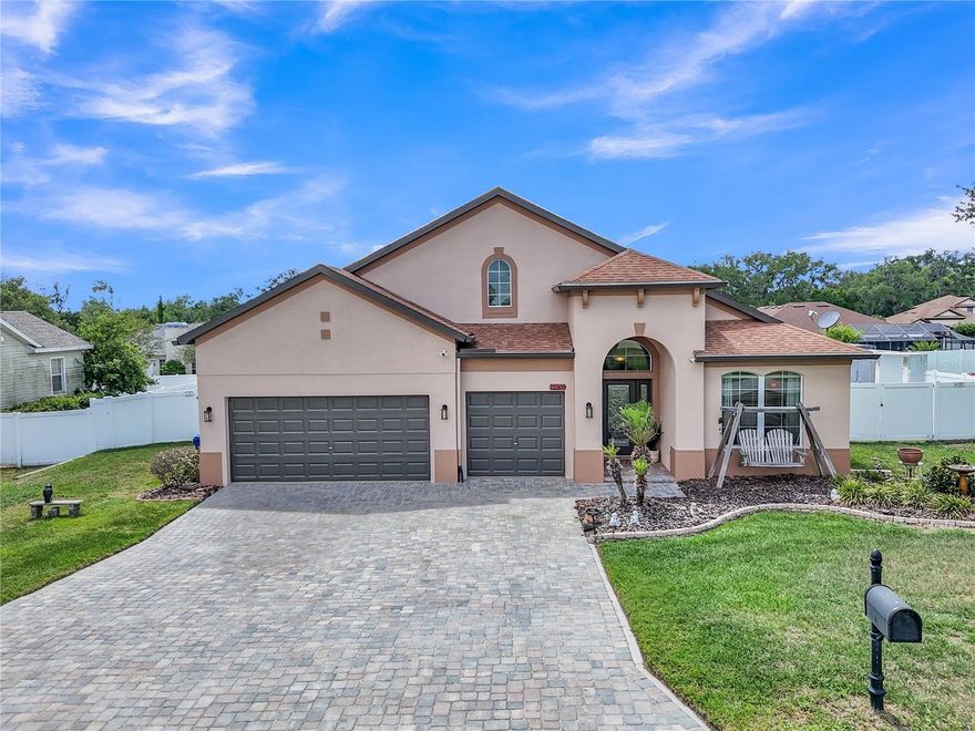 Welcome to your private retreat in the highly sought-after San Antonio area!
Freshly painted and beautifully maintained, this stunning 3-bedroom + den (optional 4th bedroom), 3-bathroom, 3-car garage home in the desirable Oak Glen neighborhood offers the perfect blend of space, comfort, and lifestyle. NO CDD. Situated on an expansive .34-acre lot, this property gives you the freedom to bring your boat, jet ski, trailer, or recreational toys—with plenty of room to store and enjoy them. Inside, you’re greeted by soaring ceilings and an open, airy layout that immediately feels like home.
The heart of the home features a spacious upgraded kitchen with granite countertops, double pantry, and a cozy café area, perfect for morning coffee or gathering with friends and family. The large family room—ideal as a game room or man cave—offers ample space for entertaining, complete with room for a pool table, bar, and lounge area. Step outside through sliding glass doors to your oversized screened lanai, where you can unwind and enjoy peaceful sunsets or host unforgettable gatherings. The fully fenced backyard includes a custom-built fire pit, jacuzzi, and a recently added shed—perfect for extra storage or even a future tiny home setup.
Additional highlights include: 2023 A/C system and septic pump, engineered hardwood floors, paver driveway, dedicated office/tech space, convenient pool bath with lanai access. Located in a quiet, tranquil community, this home offers the charm of country-style living while remaining close to everything. Enjoy easy access to Downtown Dade City, nearby parks, and the rapidly growing Wesley Chapel area with its shopping, dining, and entertainment options. Future developments, including new schools and a hospital, add even more value to this already desirable location.
A rare opportunity with space, upgrades, and lifestyle—homes like this don’t come around often. Schedule your private showing today before it’s gone!