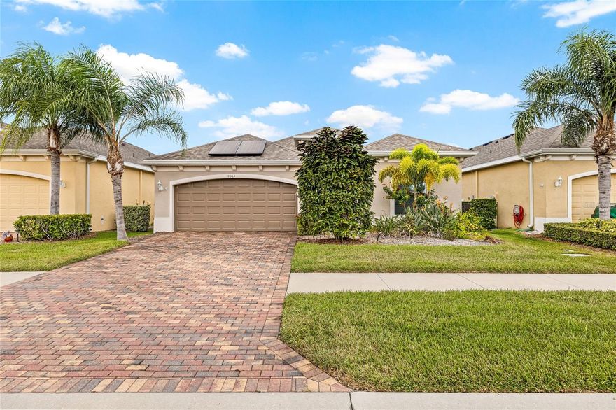 ASSUMABLE LOAN AT 3.6%………....2 BEDS AND A DEN……....…..AROUND 50 DOLLAR MONTH ELECTRIC BILL…..…NEW ROOF…...…LUXURY RESORT STYLE ADENTITIES….......GATED HIGH END GOLF COMMUNITY……....…..OVER 65K IN SMART UPGRADES THAT GO FAR BEYOND COSMETICS ONLY ADDING REAL VALUE AND LONG TERM RELIABILITY….........…..From the moment you arrive at 1803 Pacific Dunes Drive, you feel the pride of ownership — a paver driveway, manicured lawn, and welcoming entry that set the stage for what’s inside. Step through the door and sunlight dances across soaring tray ceilings, filling the open floor plan with warmth. The heart of the home is a gourmet kitchen where quartz countertops, top-tier stainless steel appliances, and real wood cabinets with custom pull-outs make both everyday meals and entertaining a joy. The primary suite is your sanctuary — with a massive walk-in closet and an oversized spa shower that feels more like a retreat than a routine. Every detail is designed for comfort and peace of mind: fully paid-off solar panels with a whole-home backup battery keep your bills low and your lights on even through storms, electrical shutters provide effortless protection with the push of a button, and a whole-home water softener adds a touch of luxury to daily living. The screened lanai extends your living space outdoors, perfect for quiet mornings or dreaming of a future pool.
For those who don't know, Sun City Center is rated the #1 Retirement Community in America. Still, this home offers more than being in the city — it’s part of Renaissance, the crown jewel of Sun City Center. Here, every day feels like a vacation with exclusive country club dining, a private spa, championship golf, sparkling pools, and over 140 clubs to keep you active, social, and connected. In a community where homes are rarely available, this one is not just a property — it’s a rare opportunity, complete with a VA assumable mortgage at only 3.6%. A lifestyle of elegance, security, and connection is waiting — and it begins here.