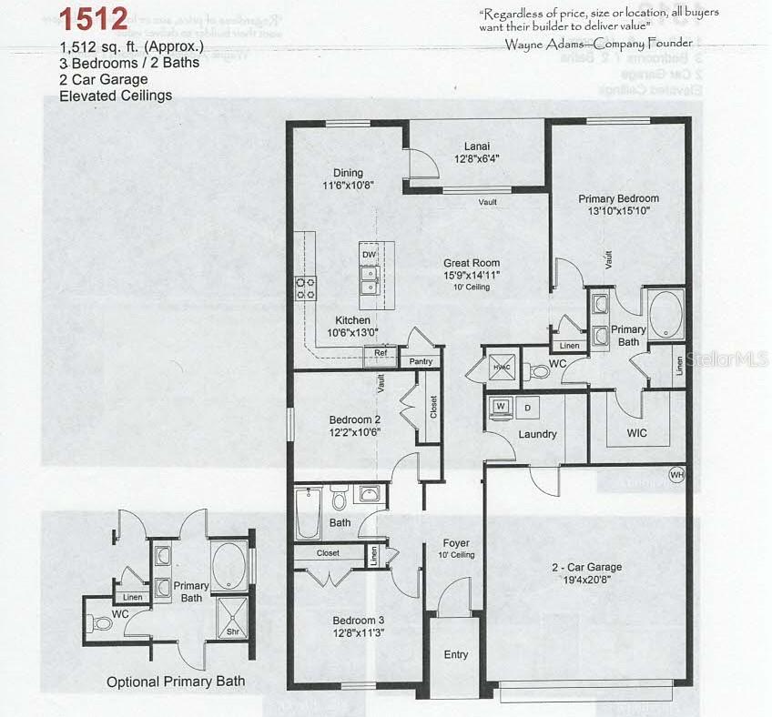 Pre-Construction. To be built. Under Construction--BRAND NEW GATED COMMUNITY--you pick the interior colors of this house! This Beautiful New Construction home is located in the NEW North Port community of Watercress Cove with low HOA fees of only $84 per month and no CDD fees! The home has 1512 square feet of living space allowing you much room for your family as well as guests. This home will have features such as city water and sewer, 6x24 wood look ceramic plank tile everywhere except bedrooms, granite in the kitchen and baths, and soft close cabinets. Adams Homes provides great features such as: 30 year mildew resistant dimensional shingles, architecturally designed elevations, updated window designs, stain resistant carpet, brushed nickel door and bath hardware, 5 1/4" decorative baseboards, 5 panel doors with lever handles, designer LED recessed lighting, 36" upper cabinets with crown molding, double pane insulated tilt-in sash windows and much more. 10 year structural warranty is included. Seller will cover the majority of the closing costs with the use of one of the preferred lenders.