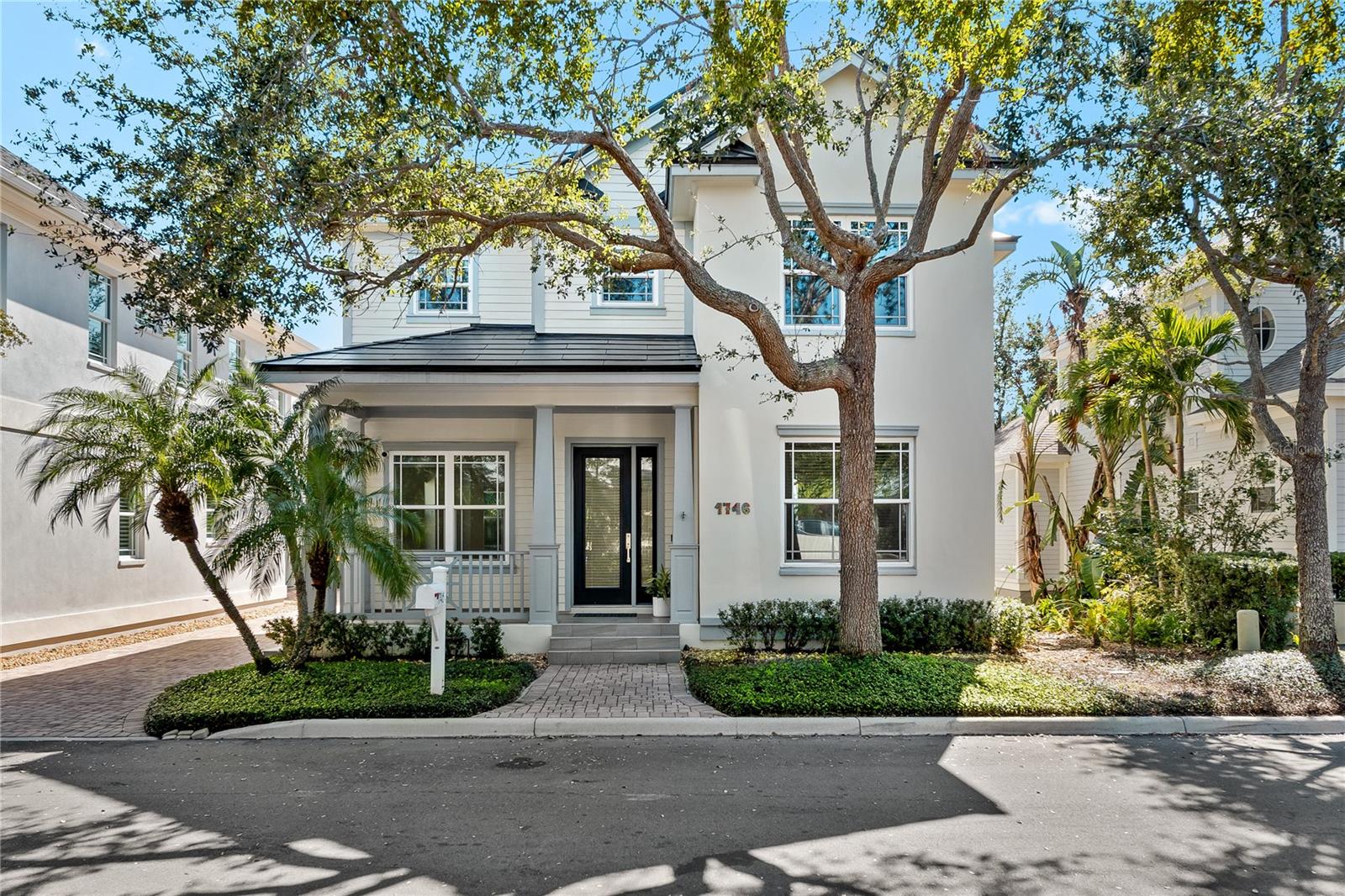 Luxury Living in Granada Park – A Fully Renovated Gem! Step into luxury, style, and modern convenience with this stunning, fully renovated home in the sought-after gated community of Granada Park. Designed for effortless living, this 4-bedroom, 3-bathroom home with a bonus room offers the perfect balance of elegance and functionality, ideal for families and entertainers alike. Exceptional Features & Upgrades include a Tesla Roof (July 2023) with 3 backup batteries for solar-powered efficiency, ensuring reliability during power outages and backed by a 50-year warranty. Sleek wood floors throughout, enhancing the home’s elegance and warmth. Gourmet kitchen featuring stainless steel appliances, custom wood cabinetry, and exquisite granite countertops—a dream for any home chef. Updated bathrooms with modern custom cabinetry and luxurious quartz finishes. Hurricane-impact windows for top-tier protection, energy efficiency, and peace of mind. Custom closets throughout, maximizing storage and organization. The first floor layout is the ultimate comfort and includes a bedroom with an en-suite bathroom, perfect for a home office, guest suite, or den. The second floor features three spacious bedrooms, a large laundry room, and a versatile bonus room, ideal as a playroom, office, or family lounge. It's in a prime location close proximity to Publix, Southside Elementary School, Morton's Market, Siesta Key Beach and everything Downtown Sarasota has to offer. Granada Park community has a swimming pool and cabana and offers a maintenance free lifestyle for easy living. This home is in a no flood zone and has had no hurricane damage, ensuring lasting value and security. This is your opportunity to experience the best of Sarasota living... Come see this beautiful home today!
