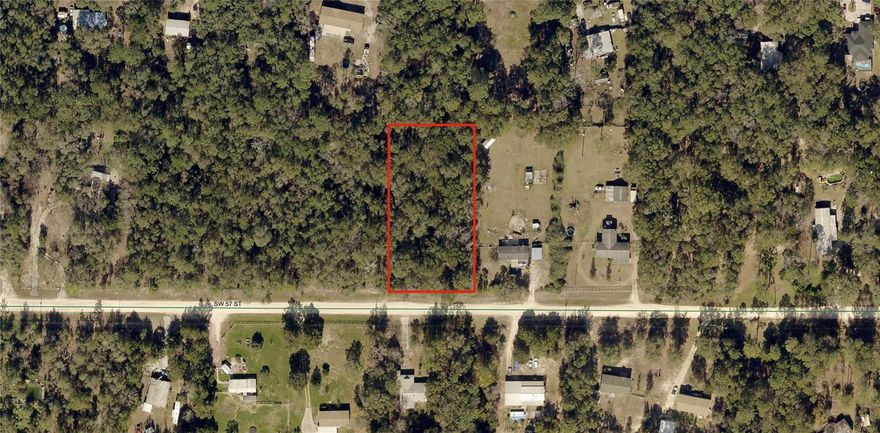 MOBILE and Manufactured Homes are OK here! NOT in the flood zone. Great road quality. Zoned A-1 agriculture means you can bring your animals, plants, and toys. This property is Marion County parcel number 2092-013-031. Minutes to everything Dunnellon and Ocala have to offer, including the famous Rainbow River State Park. Only 15 minutes or less to the World Equestrian Center. Not far off of Highway 40. There is not yet an official street number assigned to this property for an address. You may use the address of the house next door for directions:  16327 SW 57TH ST, Ocala, FL 34481 (our lot is the vacant one directly to the left of this house when standing on the street). Another option for driving directions is to use GPS Coordinates: 29.131569, -82.390722. Seller has several other unlisted lots in the same neighborhood that are also available. Ask for a list to choose which one you want.