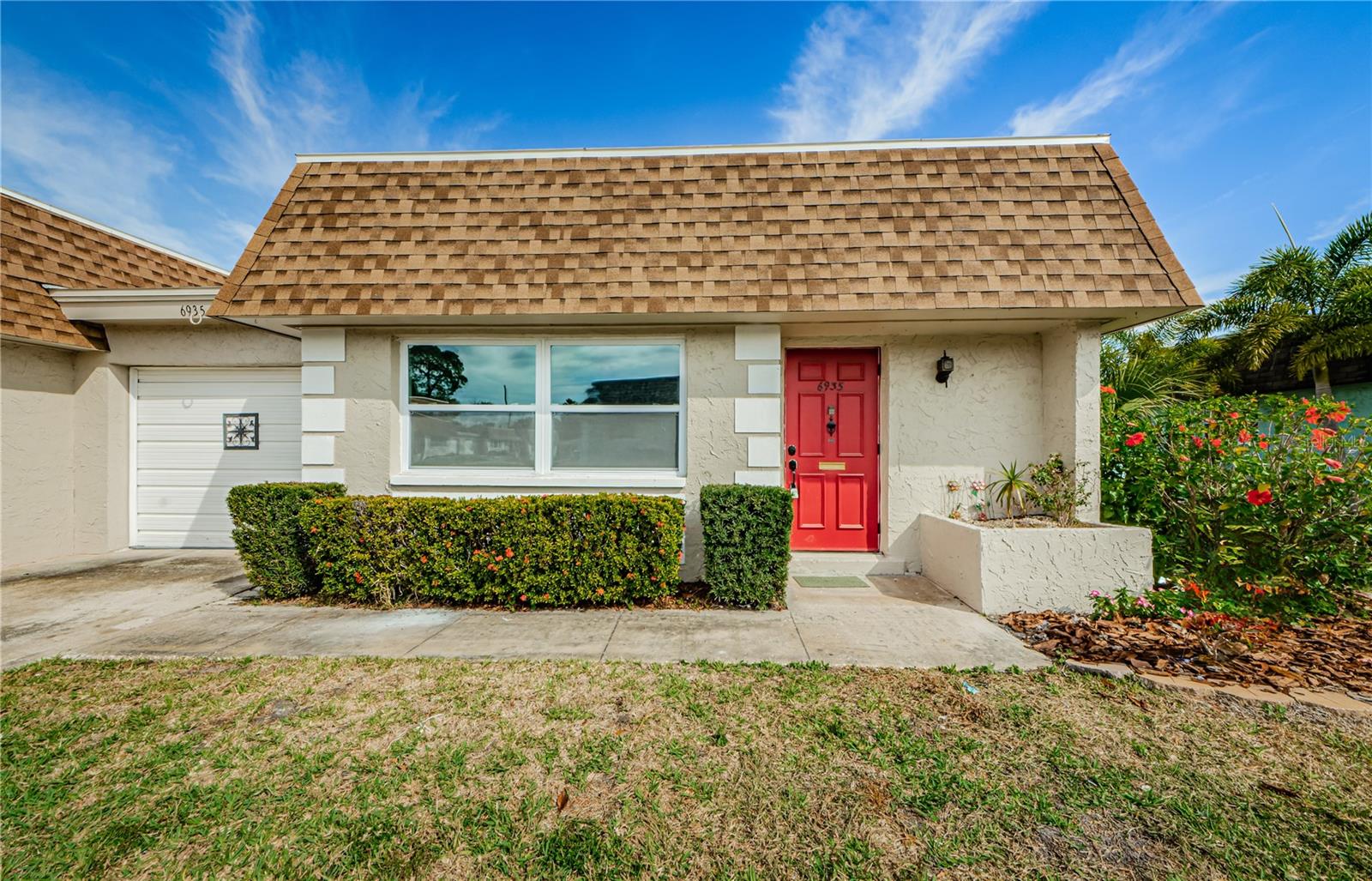 Discover the allure of this hidden gem nestled within the vibrant 55+ community of "Vendome Village". This move-in-ready villa offers a perfect blend of comfort and style, featuring one spacious bedroom with a walk-in closet and 1.5 elegantly updated bathrooms. The convenience of a well-appointed 1-car garage adds to the appeal of this residence. Step into the welcoming embrace of the Great Room, seamlessly blending functionality and aesthetics. The villa boasts a bonus room that provides flexibility for various uses, whether it be a cozy den, home office, or hobby space. A rear paver patio beckons you to enjoy outdoor moments in a private and tranquil setting. The luxury of new windows and freshly painted interiors, creating an inviting atmosphere throughout. The property is adorned with new flooring and trim, showcasing attention to detail and modern design. This maintenance-free home ensures that your time is spent enjoying the array of amenities offered by the community. Vendome Village offers more than just a home; it provides a lifestyle enriched with community features. Take a refreshing dip in the community pool, engage in friendly games of shuffleboard, and make use of the dedicated facility for social functions. Embrace the camaraderie of like-minded neighbors while relishing the ease of a meticulously maintained environment. Seize the opportunity to reside in this thoughtfully designed villa where comfort, convenience, and community converge. Your hidden gem awaits in the heart of Vendome Village, offering a haven for those seeking an enriching 55+ lifestyle.