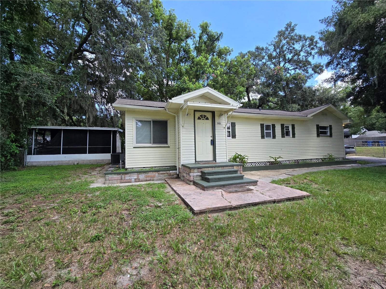 *** MOTIVATED SELLER!!! SELLER IS OFFERING $10,000 TOWARDS CLOSING COSTS AND/OR UPDATES!!! BUILT-IN EQUITY - Major components are all updated, just add your own finishing touches! Enjoy country living with city convenience in this charming 3 bedroom, 2 bath home on almost 1/4 acre lot. Includes spacious living room, dining area & kitchen, along with a large utility room with washer/dryer hookups. No HOA or CDD - bring your toys and store on your own property. Updates and some repairs are needed, but there is plenty of equity for you to add your personal touches. Major components are newer - Roof replaced in 2019, 14 SEER 2 Ton HVAC with Heat Pump 2022, Main Water Line Installed 2019, Water Heater 2020, Septic Tank Replaced 2015. Yard is mostly fenced and includes a storage shed with power and an enclosed screened porch. Conveniently located near shopping, restaurants, parks, shopping and quick access to I4 and I75. Sold strictly As Is - Seller has not occupied the property. Don't miss out on this great opportunity! **Please note: Warranty Deed will be subject to an easement for a plumbing main line located at 5439 Highway 579, Seffner, FL 33584, located approximately 25 feet from the North boundary and running East to West from Highway 579 to property located at 11703 Sunlight Lane, Seffner, FL 33584, for future access for usage, maintenance and repairs. See attachments for more information.