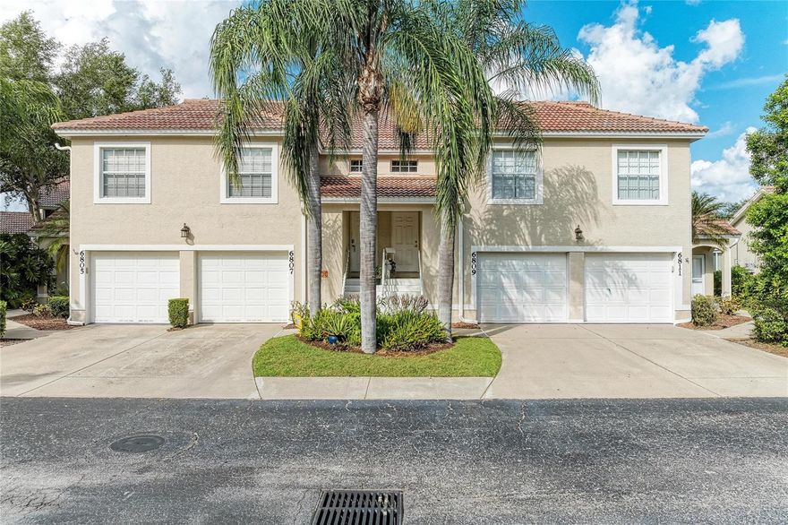 Turnkey Furnished well maintained 2 bedroom/2 bath GROUND floor condo in Fairway Gardens II at Tara Golf and Country Club. NO MEMBERSHIP required! Neutral colors, plantation shutters, HVAC and water heater 2013, roof 2025, granite counters and vaulted ceiling. Walk out your lanai to head to the pool close by. Condo buildings to be painted 2026. Enjoy Tara Golf and Country Club's Sunday brunches. Live within a luxury golf course community that is completely maintenance free! This home is situated less than 1 mile from I75 access to shopping, entertainment and fine or casual dining! A short drive to any number of pristine beaches. Get ready to live in paradise and make your appointment today. Internet and cable included. Condo Fee $1,073 a qtr., $1,170.81 annually mst. assoc., $160.08 annual for Common Area for lakes and walls. Attached one-car garage! Nothing more to do here but move in everything else is already here for you! Make your appointment to see this condo. You will love it.