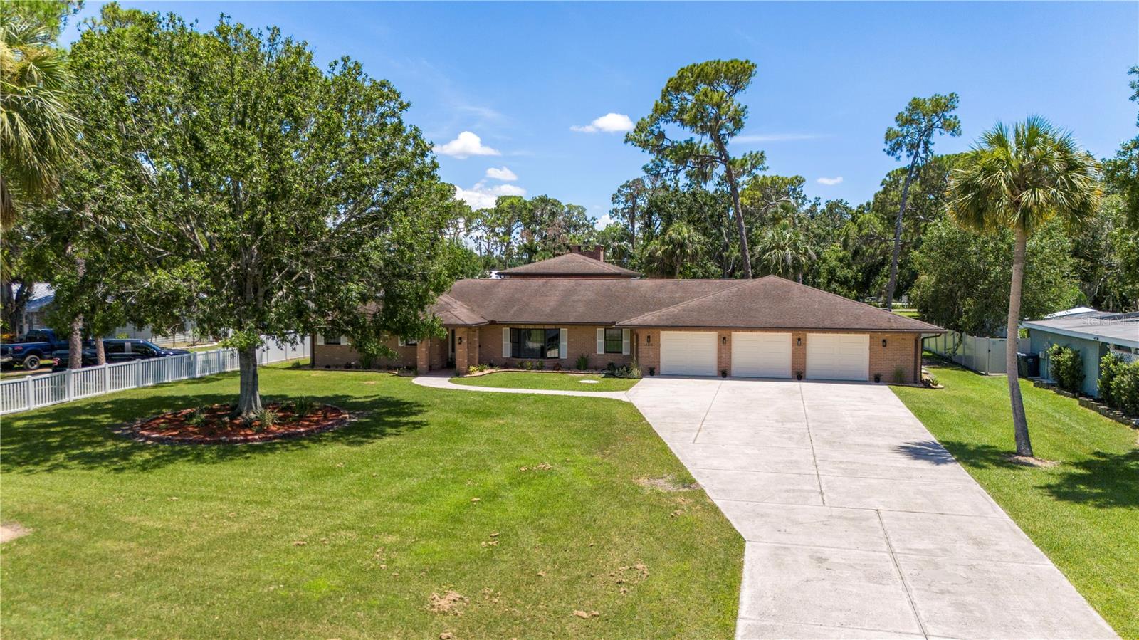 Discover the perfect blend of space, comfort, and flexibility in this newly remodeled 4-bedroom, 4-bathroom home located in the heart of Ruskin. With an expansive layout, this property offers thoughtful design and room to grow. You will enjoy a relaxing water view at the front of the home and gorgeous sunrises and sunsets from all areas of the property.
Inside, you’ll find two spacious primary bedrooms, each with its own ensuite bathroom, offering privacy and comfort for extended family or guests. The kitchen features a breakfast nook and bar area for ample seating. There are stainless steel appliances and abundant cabinetry, ready for daily meals or entertaining. Speaking of entertaining, wait until you see the massive covered lanai perfect for parties, relaxing with your morning coffee or just hanging out in a hammock with a good book!
The great room centers around a gorgeous wood-burning fireplace, creating a cozy and inviting space for gathering. Throughout the home, fresh updates and a functional layout support a variety of lifestyles or multiple-generational living.
A new roof will be installed prior to closing, providing added peace of mind. In addition, there is a vacant parcel located directly behind the home are available for purchase separately, offering a unique opportunity for expansion or investment. (The parcel is not currently listed for sale.)
Located near the scenic Little Manatee River and Tampa Bay providing easy access to many boat launches and to E.G. Simmons Park, Cockroach Bay Aquatic Preserve, and local shopping and dining, this property places you near both nature and convenience.
Schedule a showing today and explore all the possibilities this unique Ruskin property has to offer. Flood Insurance policy is transferable.